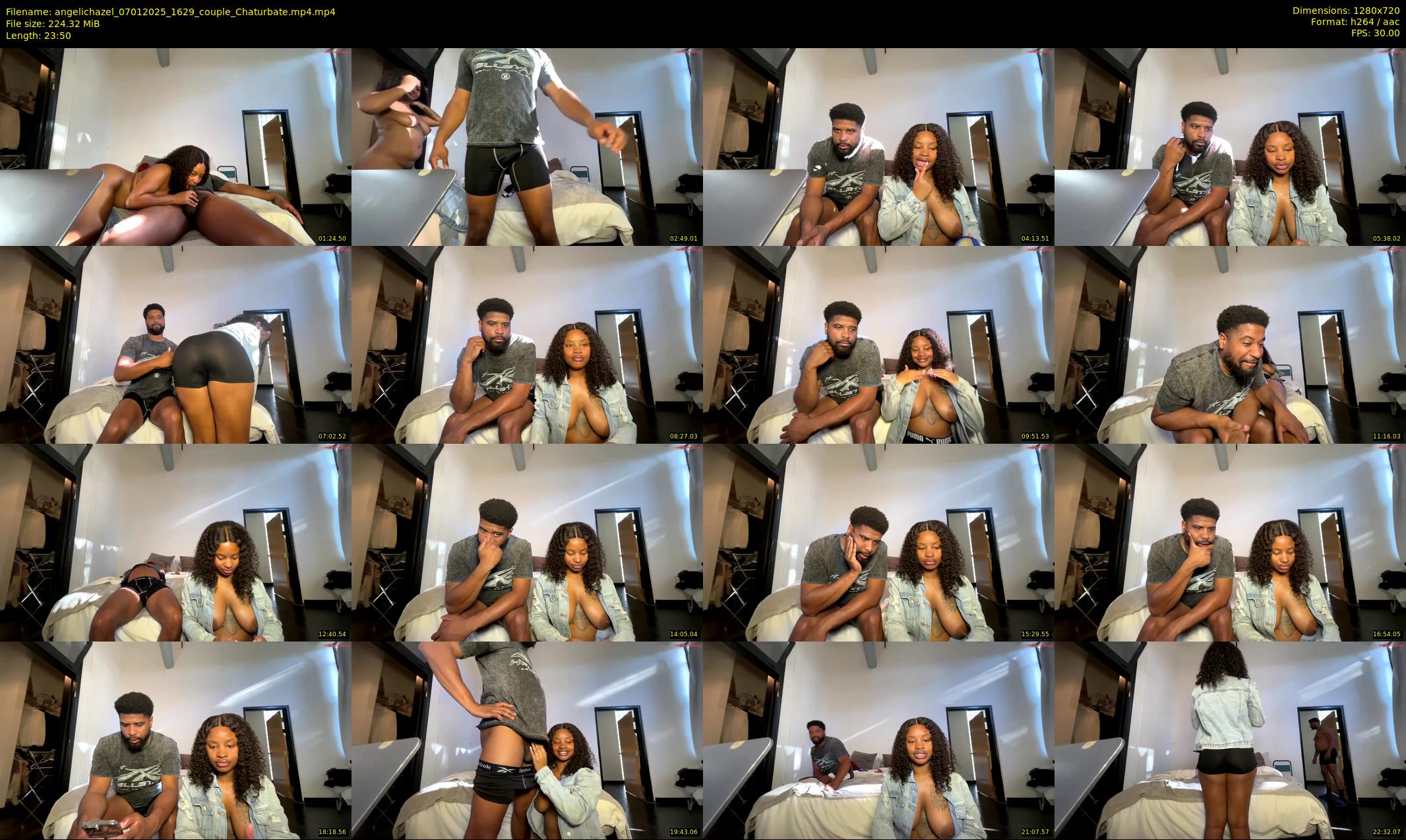 angelichazel — 24 minute Chaturbate couple cam show recording, 720p, Jan 7, 2025
