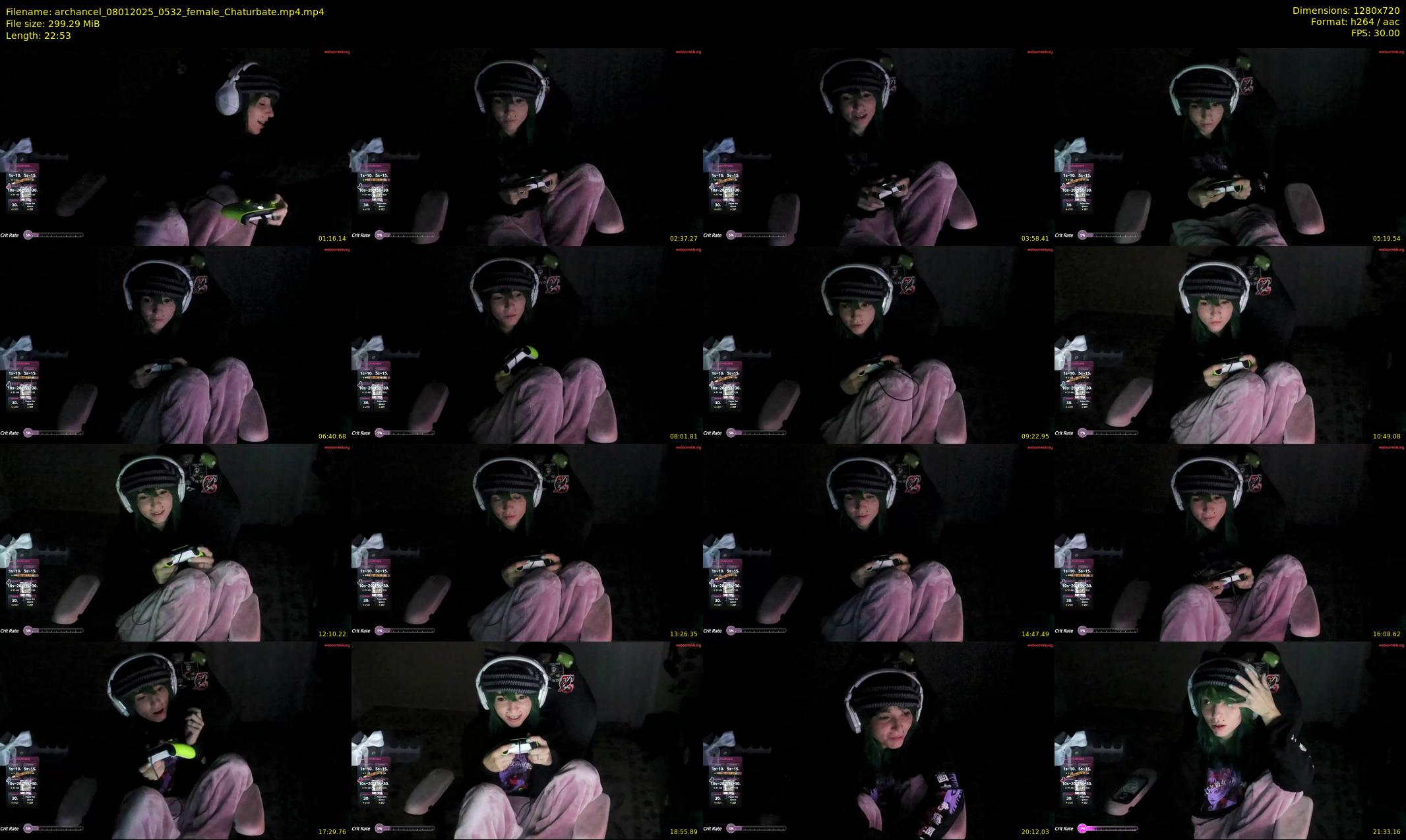 archancel — 23 minute Chaturbate female cam show recording, 720p, Jan 8, 2025