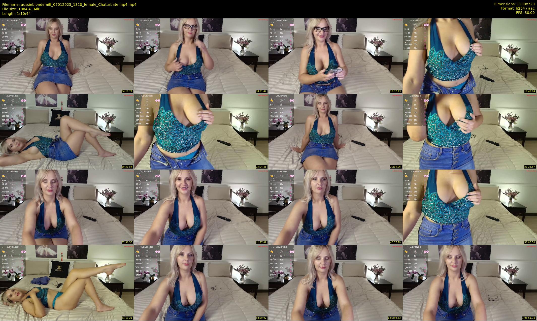 aussieblondemilf — 71 minute Chaturbate female cam show recording, 720p, Jan 7, 2025