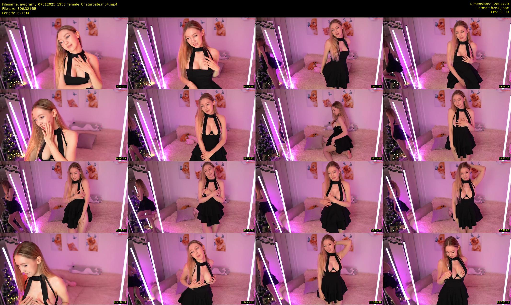 avroramy — 82 minute Chaturbate female cam show recording, 720p, Jan 7, 2025