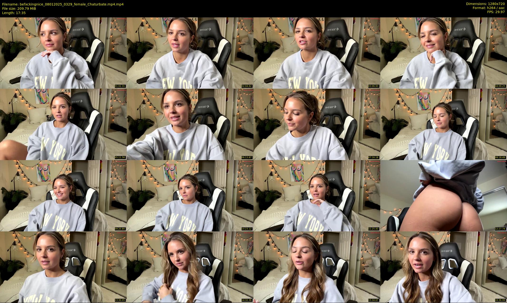 befxckingnice — 18 minute Chaturbate female cam show recording, 720p, Jan 8, 2025