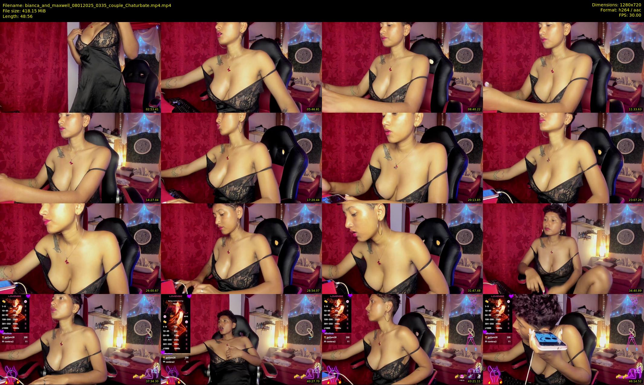 bianca_and_maxwell — 49 minute Chaturbate couple cam show recording, 720p, Jan 8, 2025