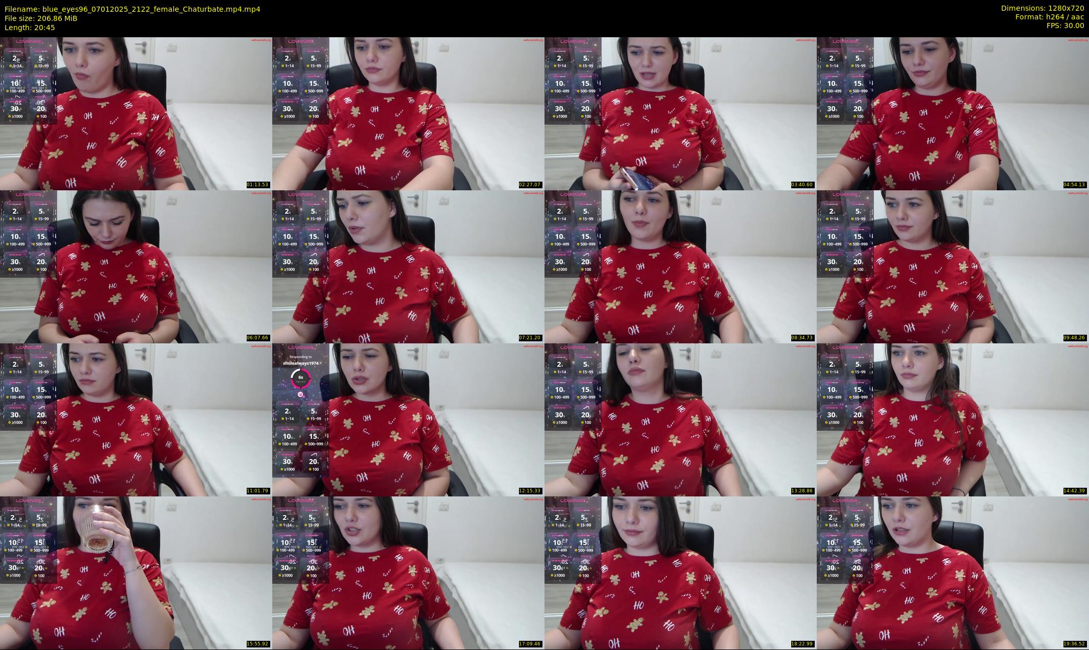 blue_eyes96 — 21 minute Chaturbate female cam show recording, 720p, Jan 7, 2025