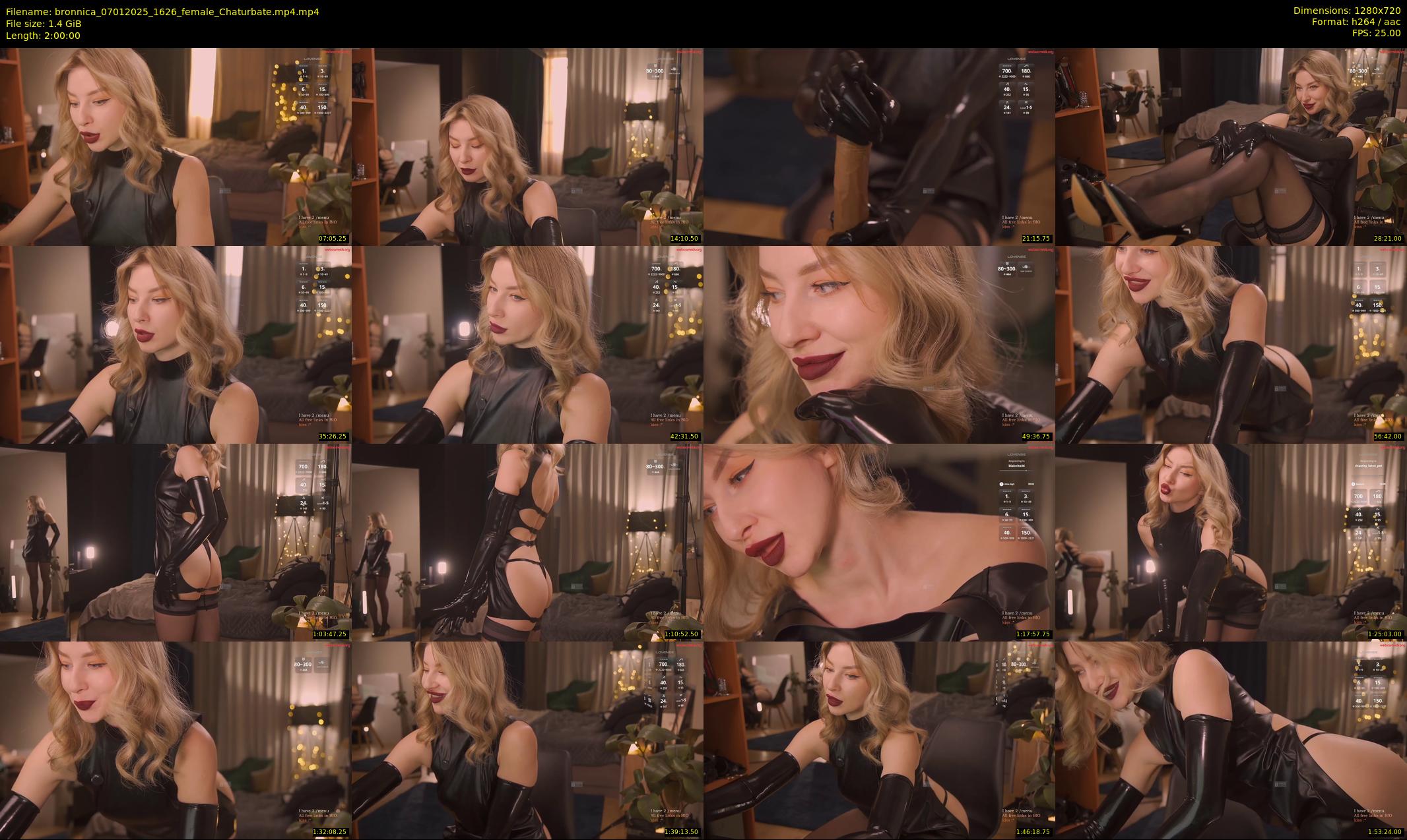 bronnica — 120 minute Chaturbate female cam show recording, 720p, Jan 7, 2025