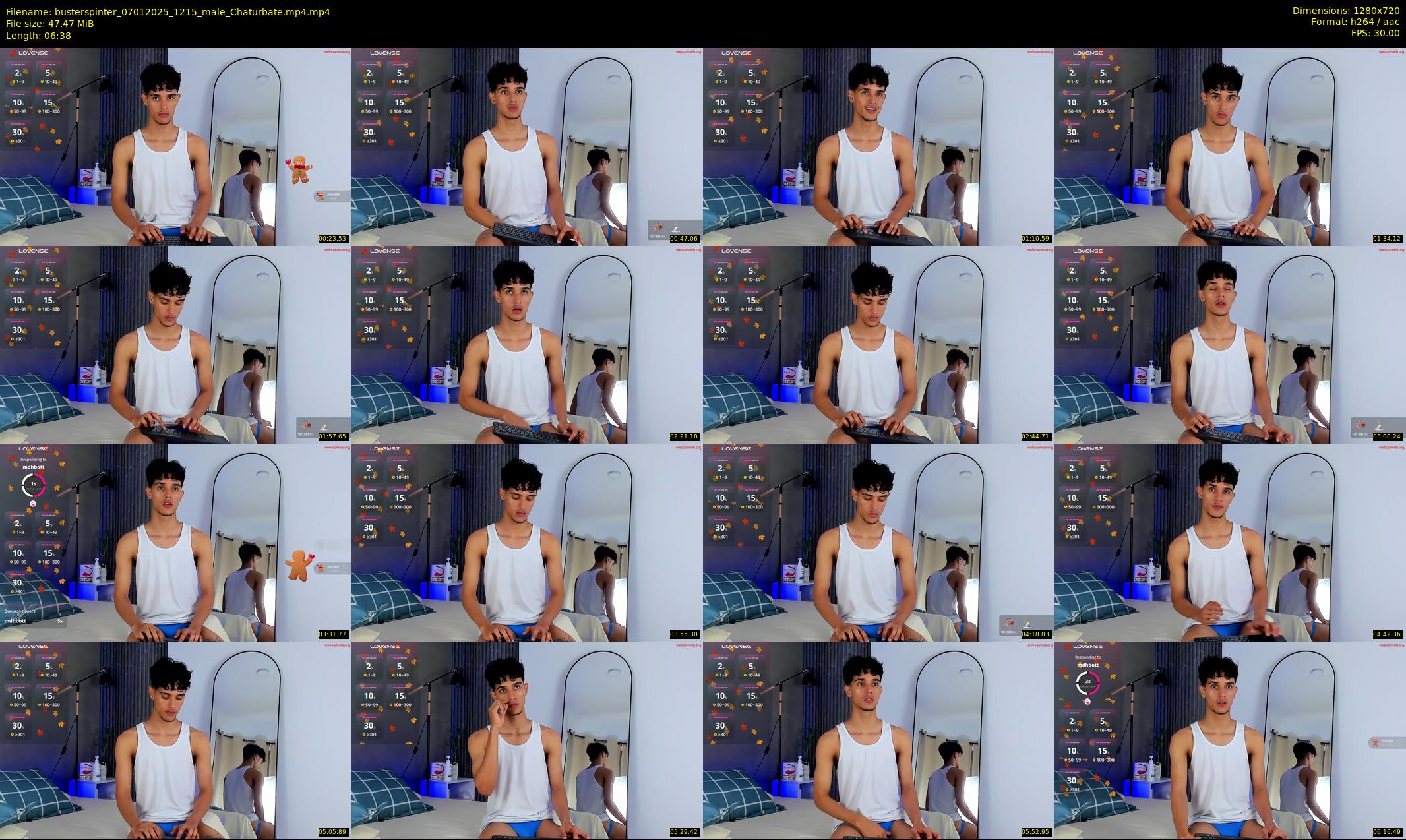 busterspinter — 7 minute Chaturbate male cam show recording, 720p, Jan 7, 2025