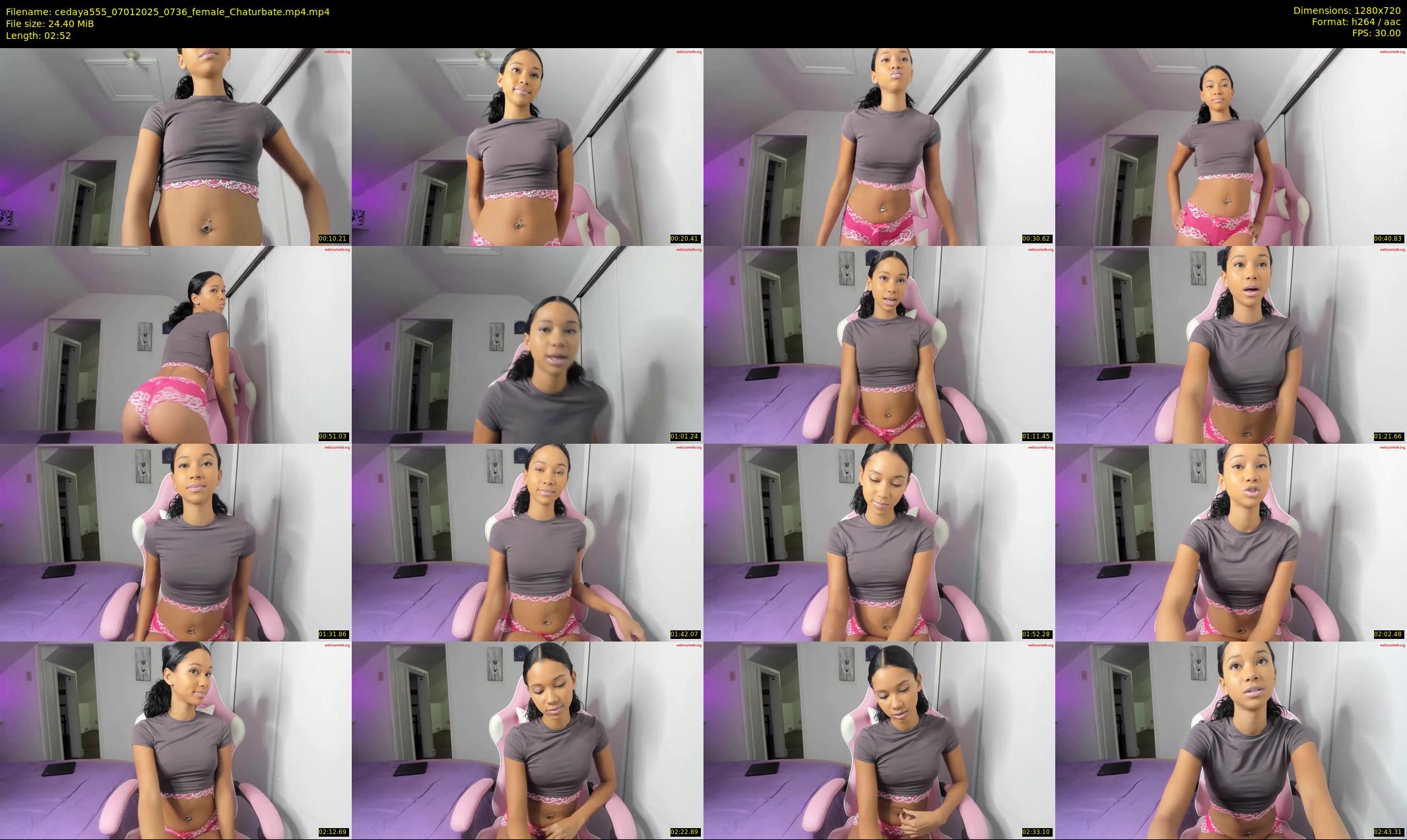 cedaya555 — 3 minute Chaturbate female cam show recording, 720p, Jan 7, 2025