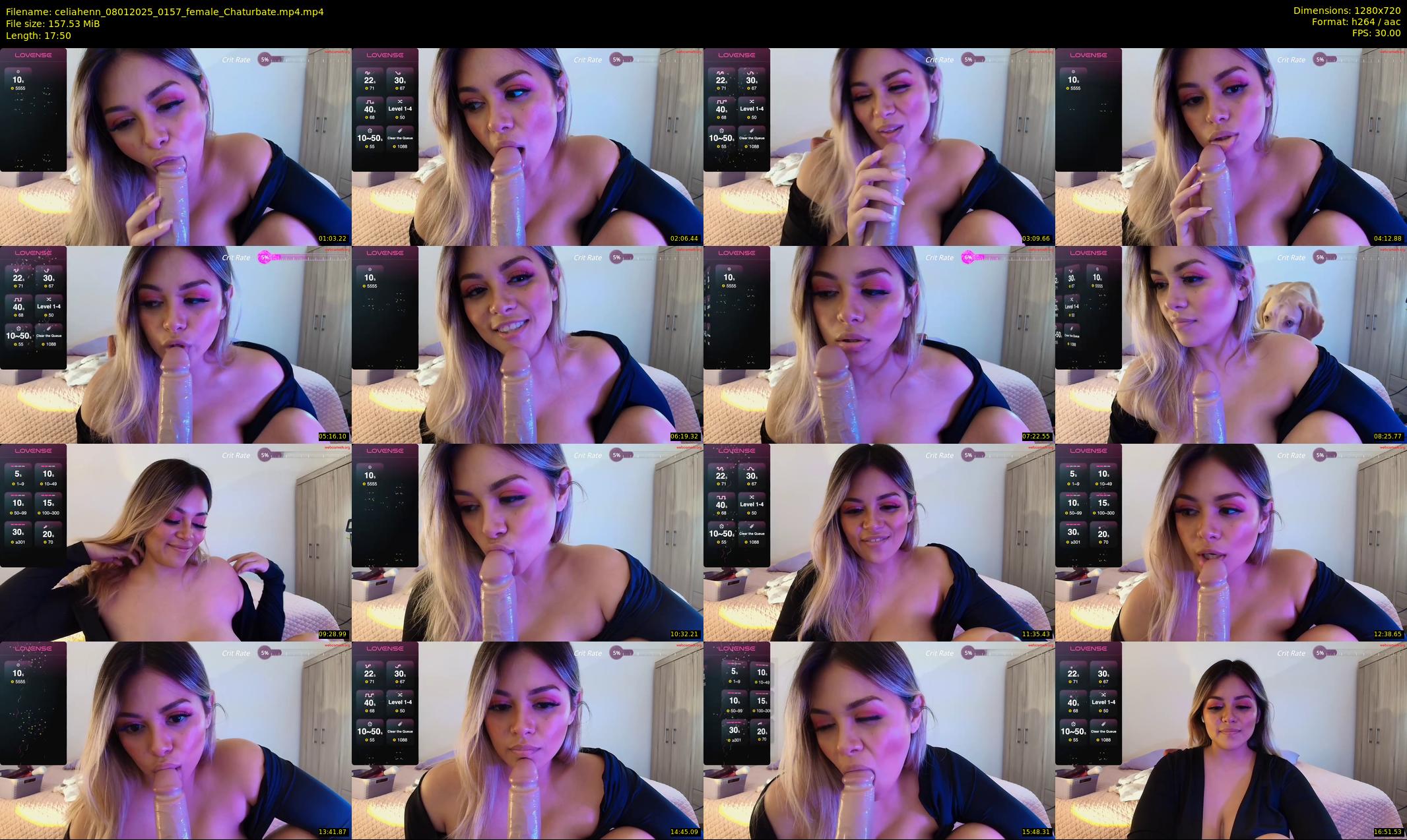 celiahenn — 18 minute Chaturbate female cam show recording, 720p, Jan 8, 2025