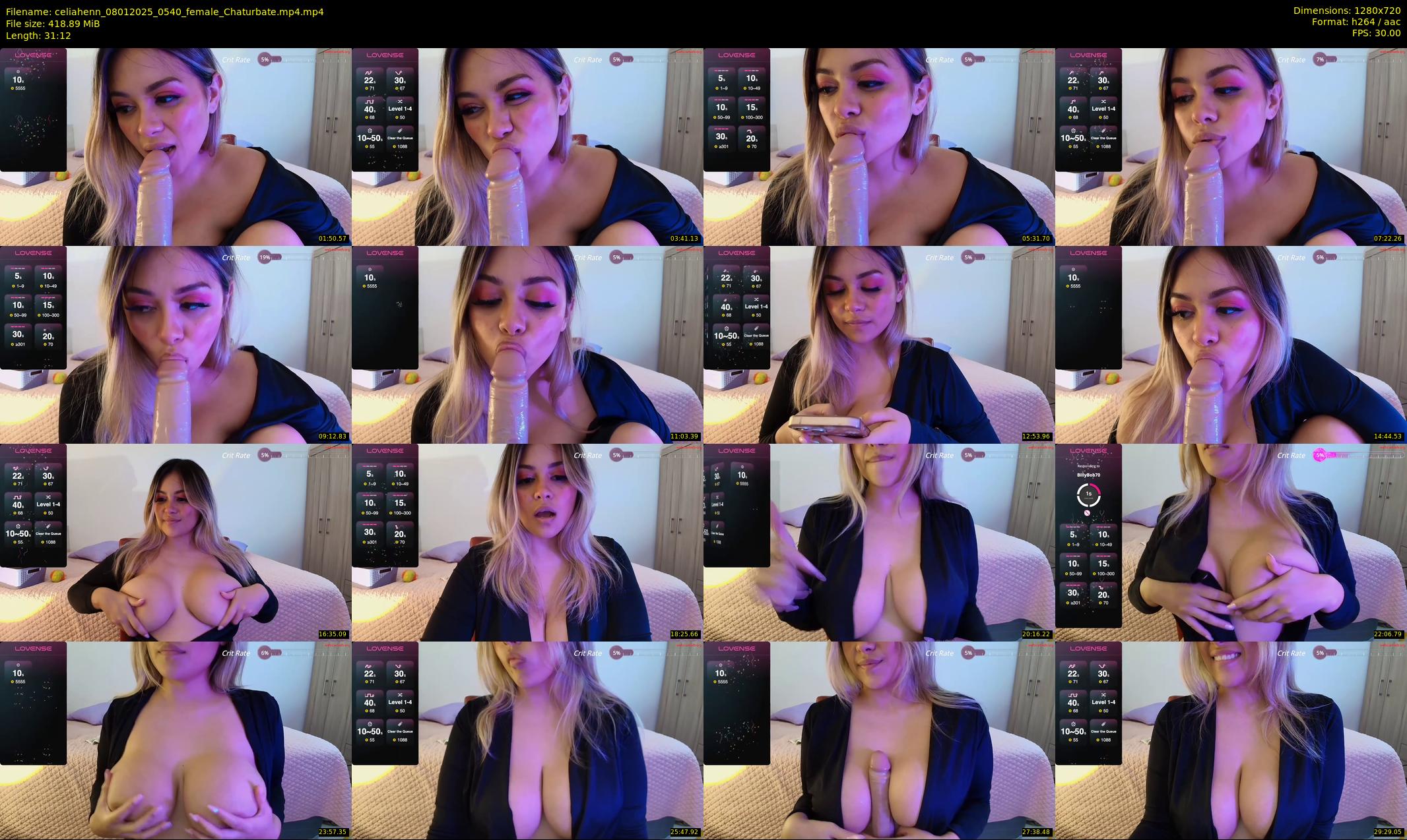 celiahenn — 32 minute Chaturbate female cam show recording, 720p, Jan 8, 2025