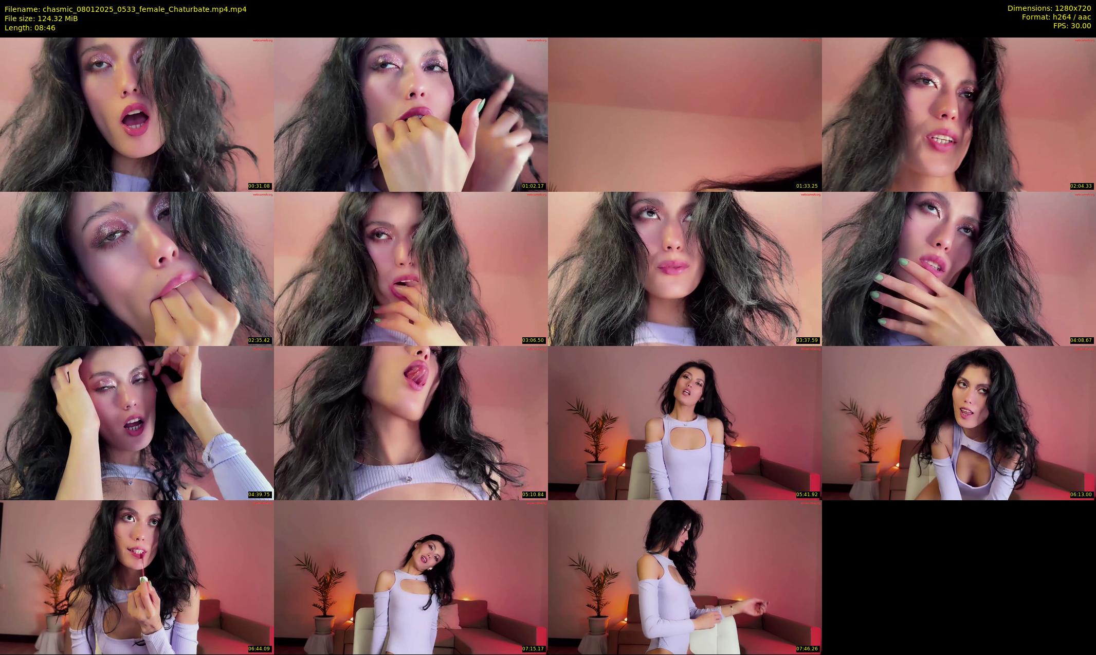 chasmic — 9 minute Chaturbate female cam show recording, 720p, Jan 8, 2025