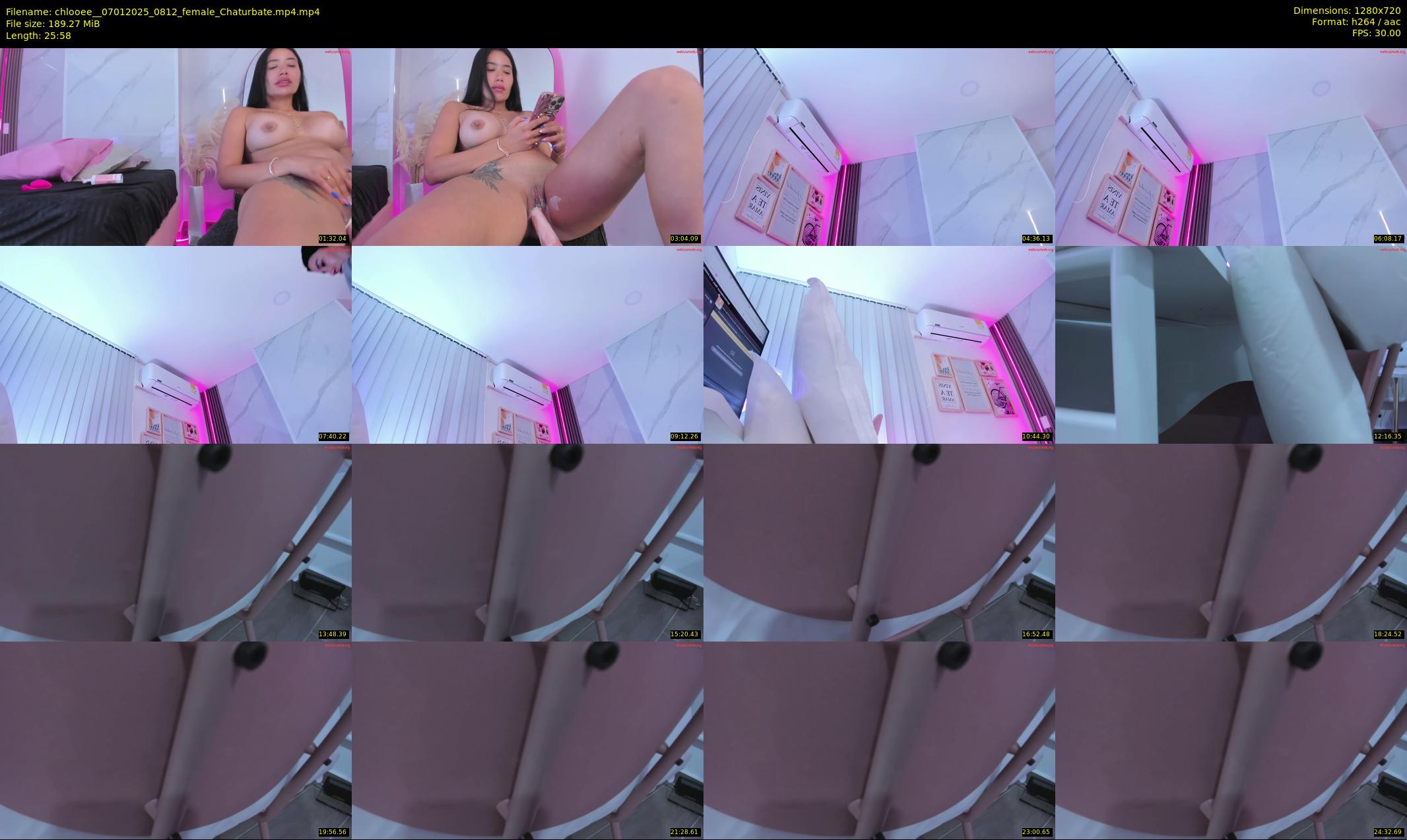 chlooee_ — 26 minute Chaturbate female cam show recording, 720p, Jan 7, 2025