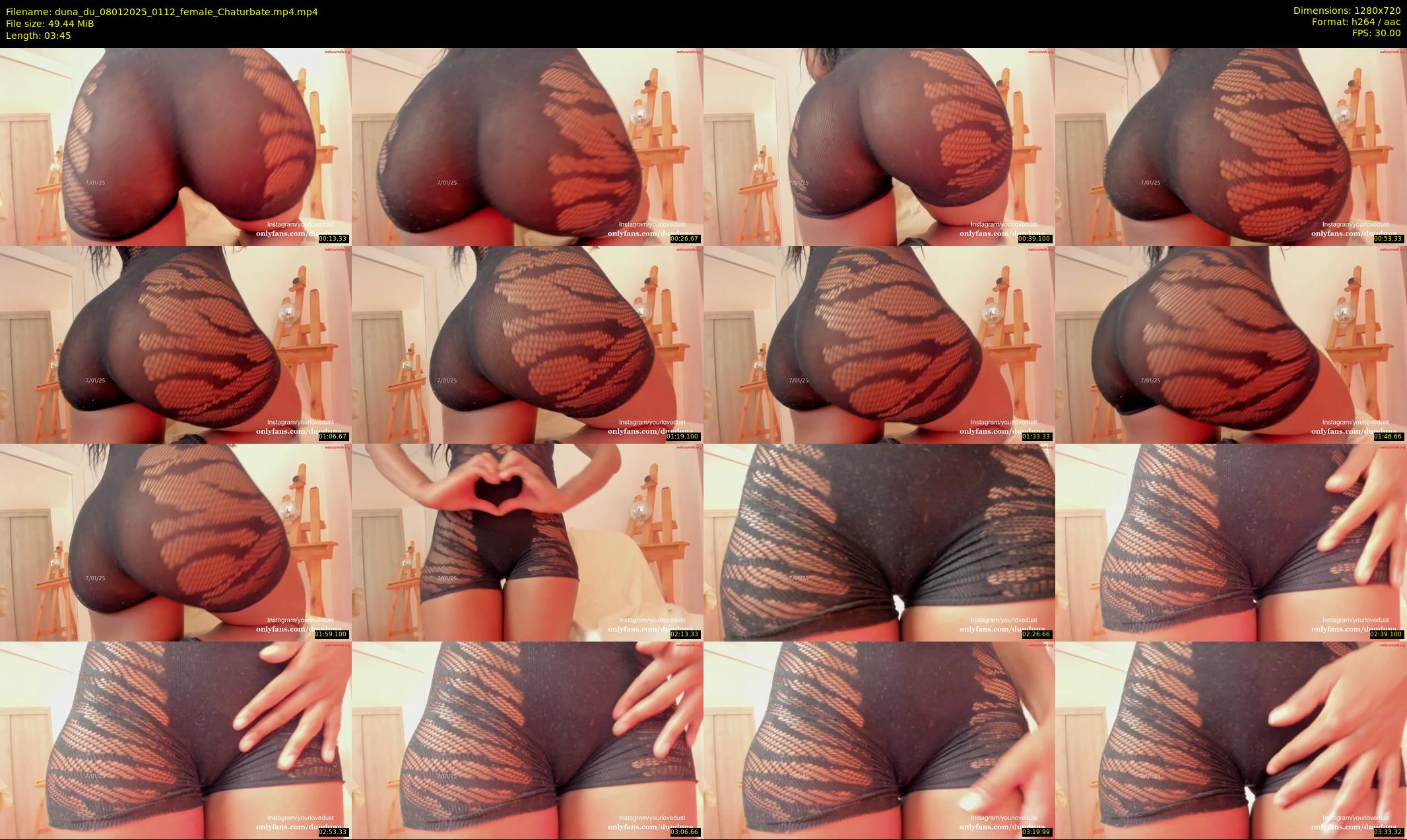 duna_du — 4 minute Chaturbate female cam show recording, 720p, Jan 8, 2025