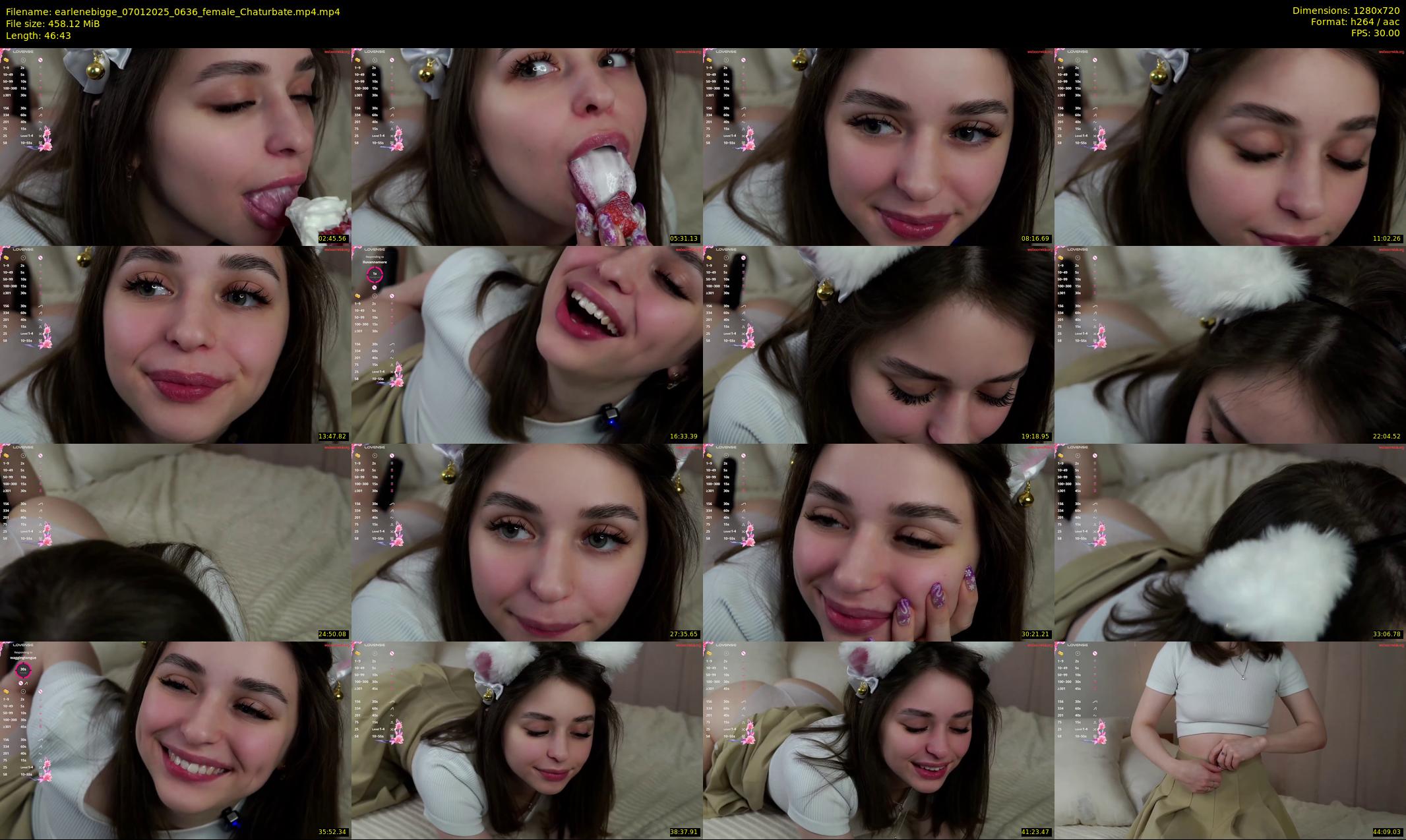 earlenebigge — 47 minute Chaturbate female cam show recording, 720p, Jan 7, 2025