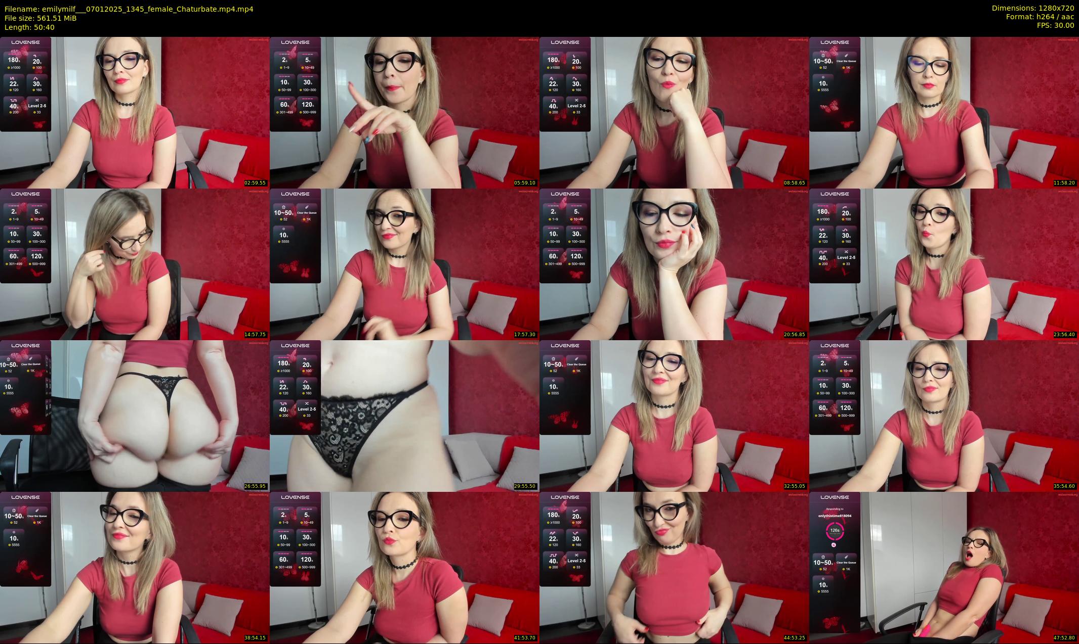 emilymilf__ — 51 minute Chaturbate female cam show recording, 720p, Jan 7, 2025