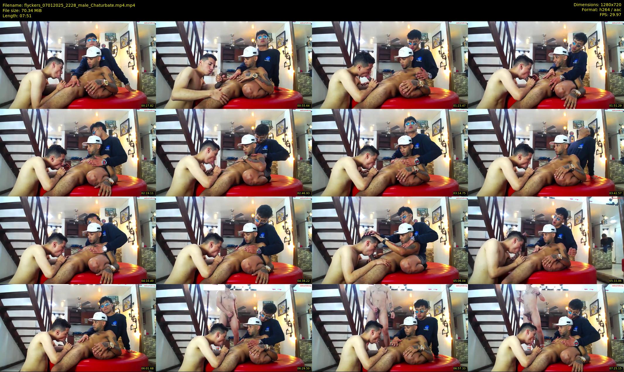 flyckers — 8 minute Chaturbate male cam show recording, 720p, Jan 7, 2025
