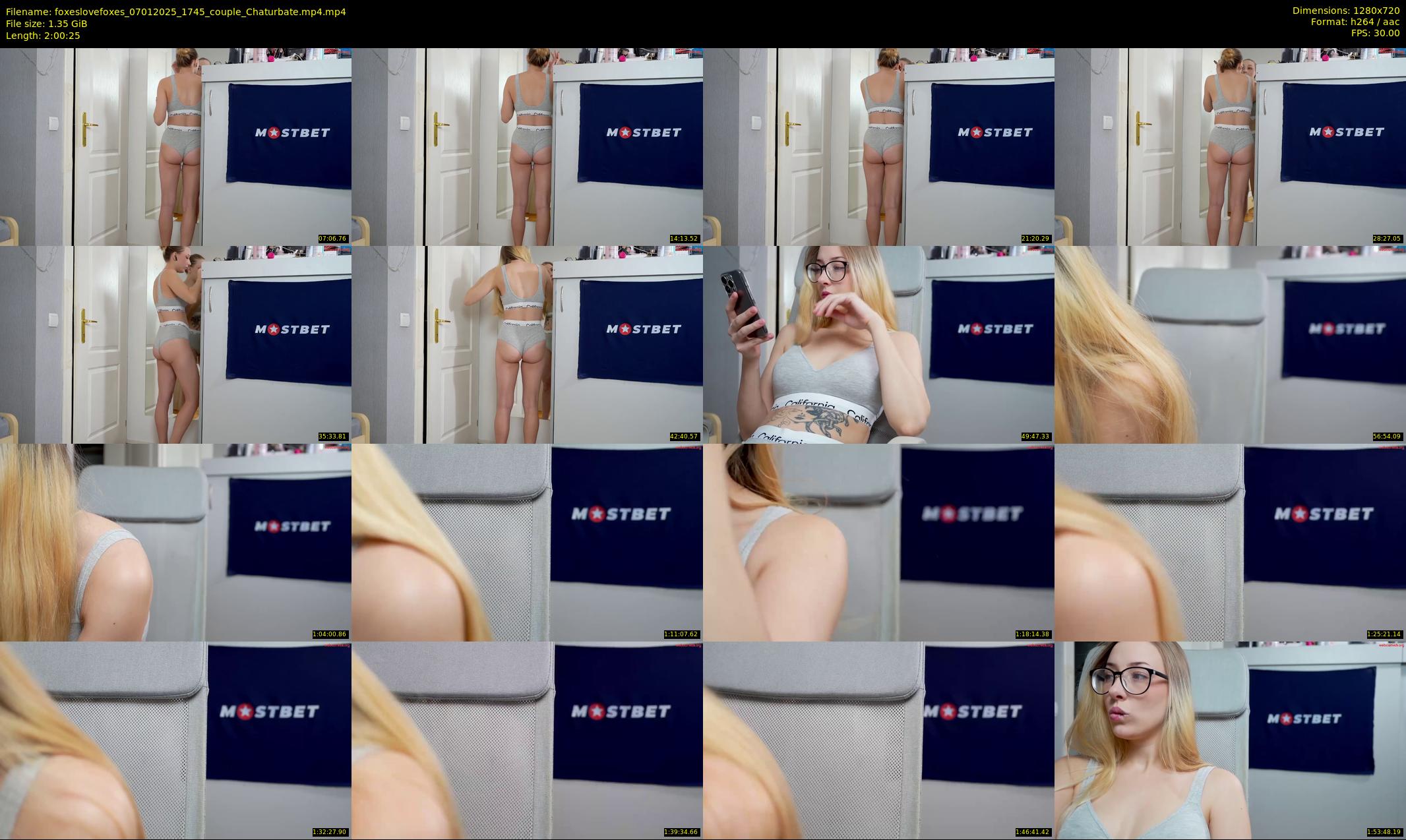 foxeslovefoxes — 121 minute Chaturbate couple cam show recording, 720p, Jan 7, 2025