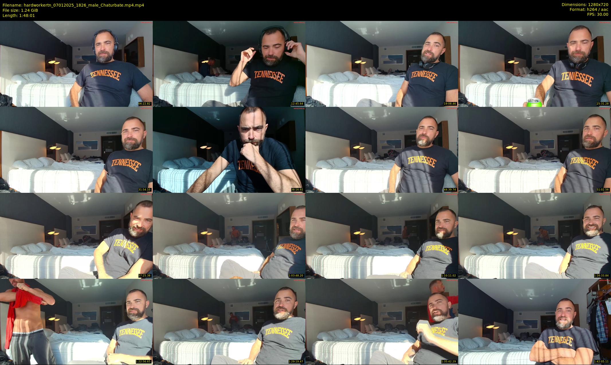 hardworkertn — 109 minute Chaturbate male cam show recording, 720p, Jan 7, 2025