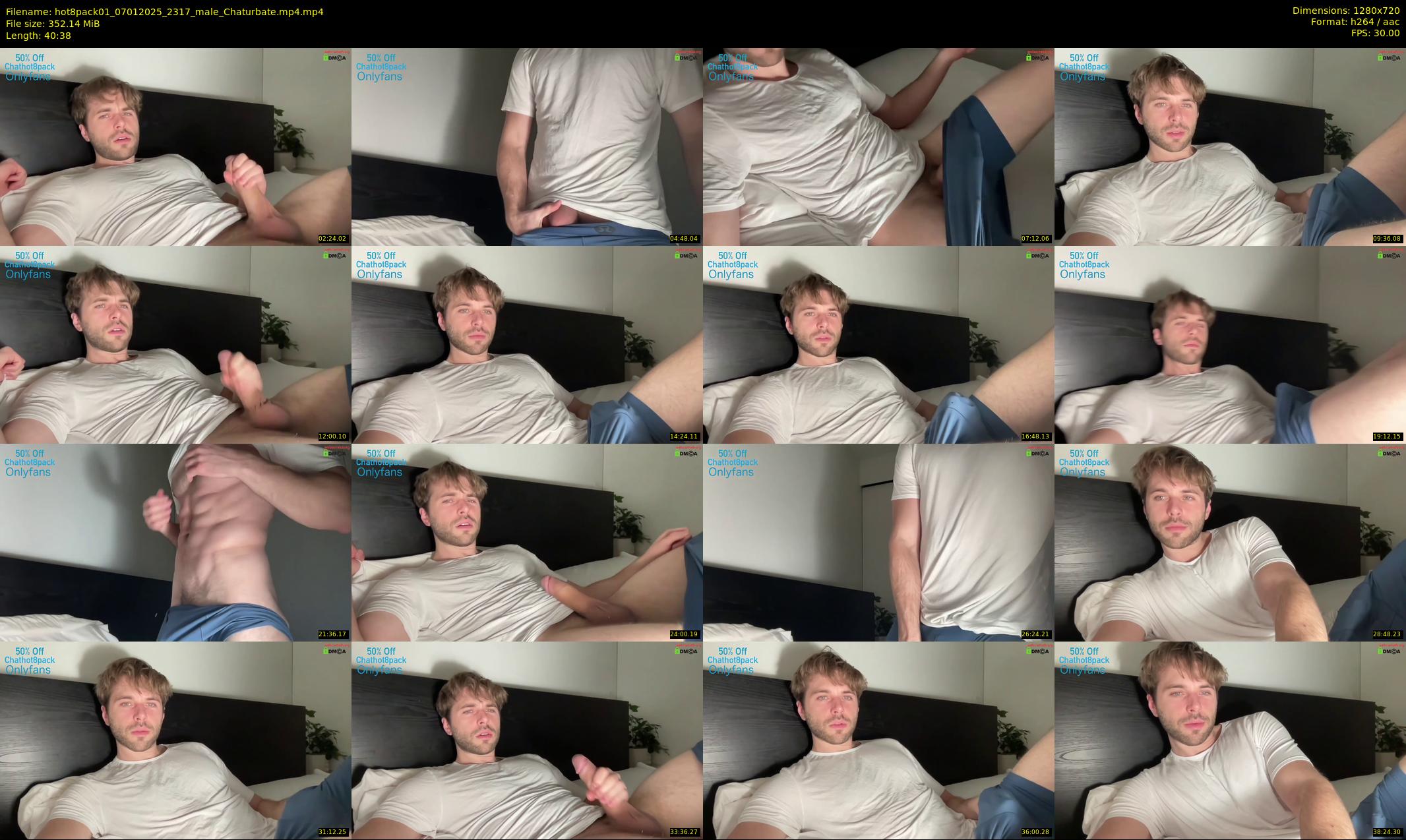 hot8pack01 — 41 minute Chaturbate male cam show recording, 720p, Jan 7, 2025