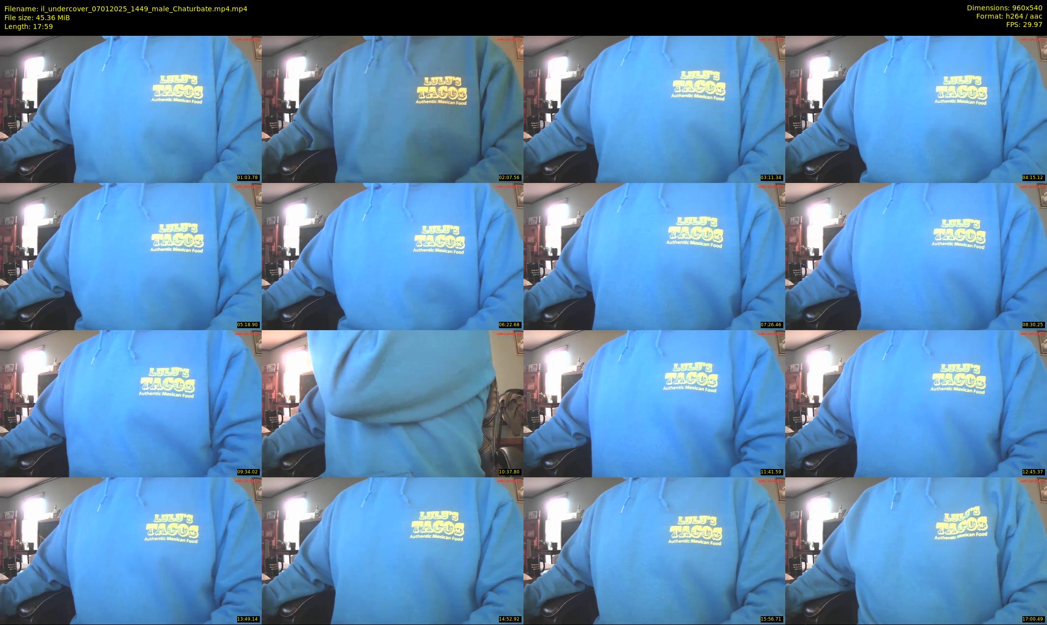 il_undercover — 18 minute Chaturbate male cam show recording, 480p, Jan 7, 2025
