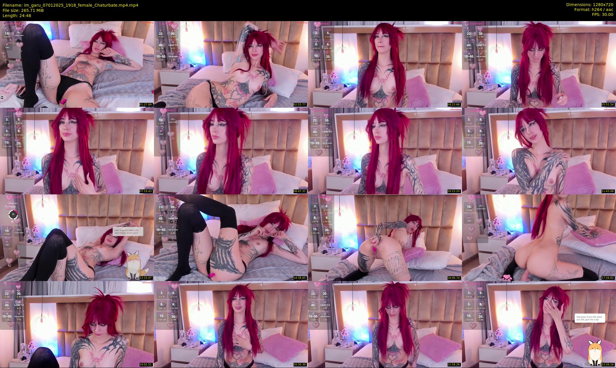 im_garu — 25 minute Chaturbate female cam show recording, 720p, Jan 7, 2025