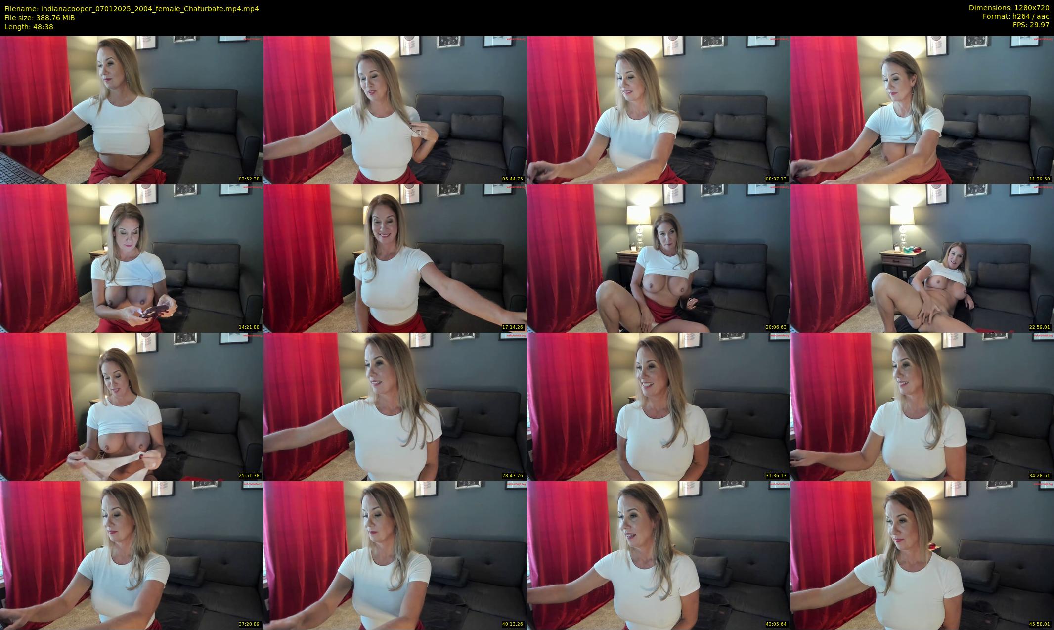 indianacooper — 49 minute Chaturbate female cam show recording, 720p, Jan 7, 2025