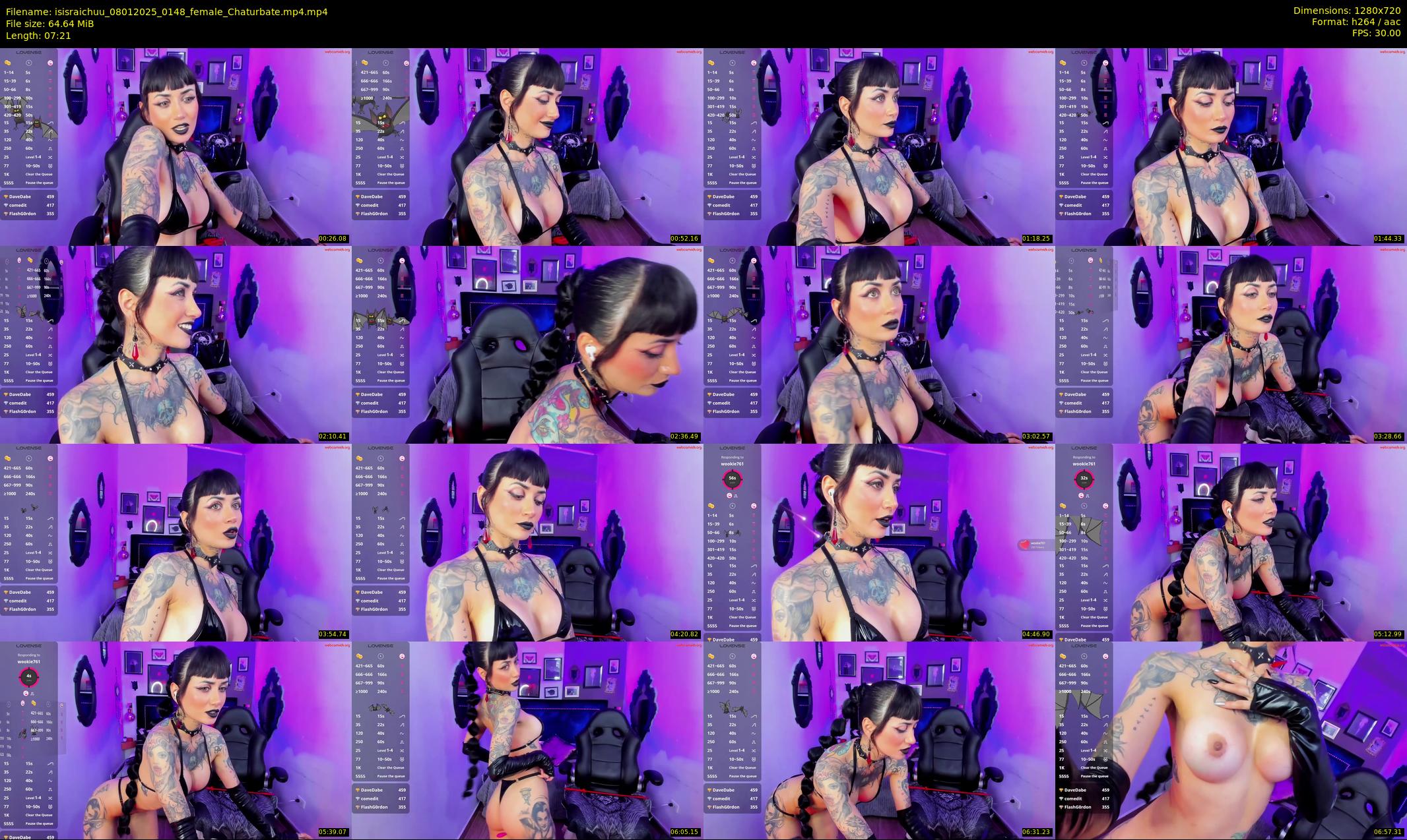 isisraichuu — 8 minute Chaturbate female cam show recording, 720p, Jan 8, 2025