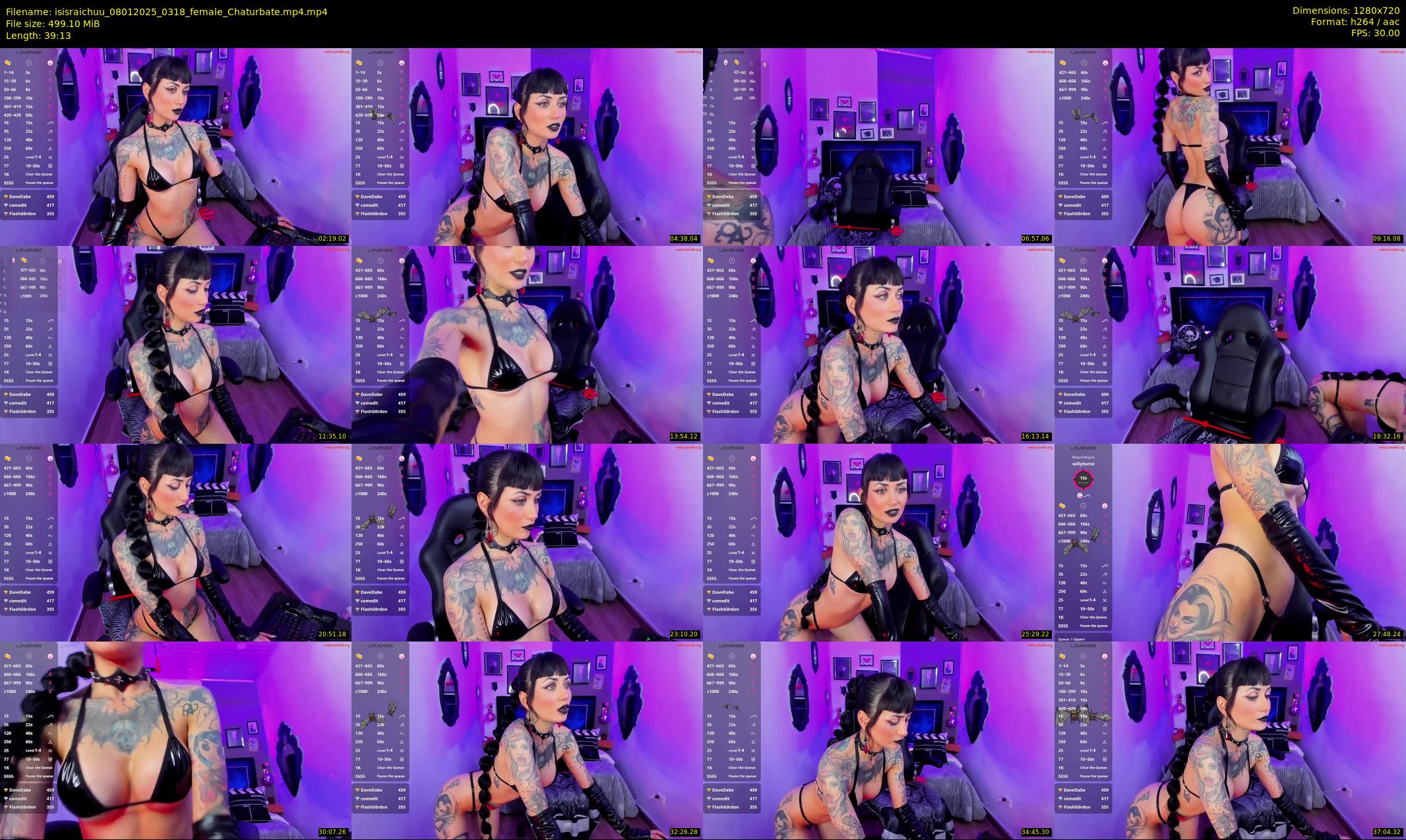 isisraichuu — 40 minute Chaturbate female cam show recording, 720p, Jan 8, 2025
