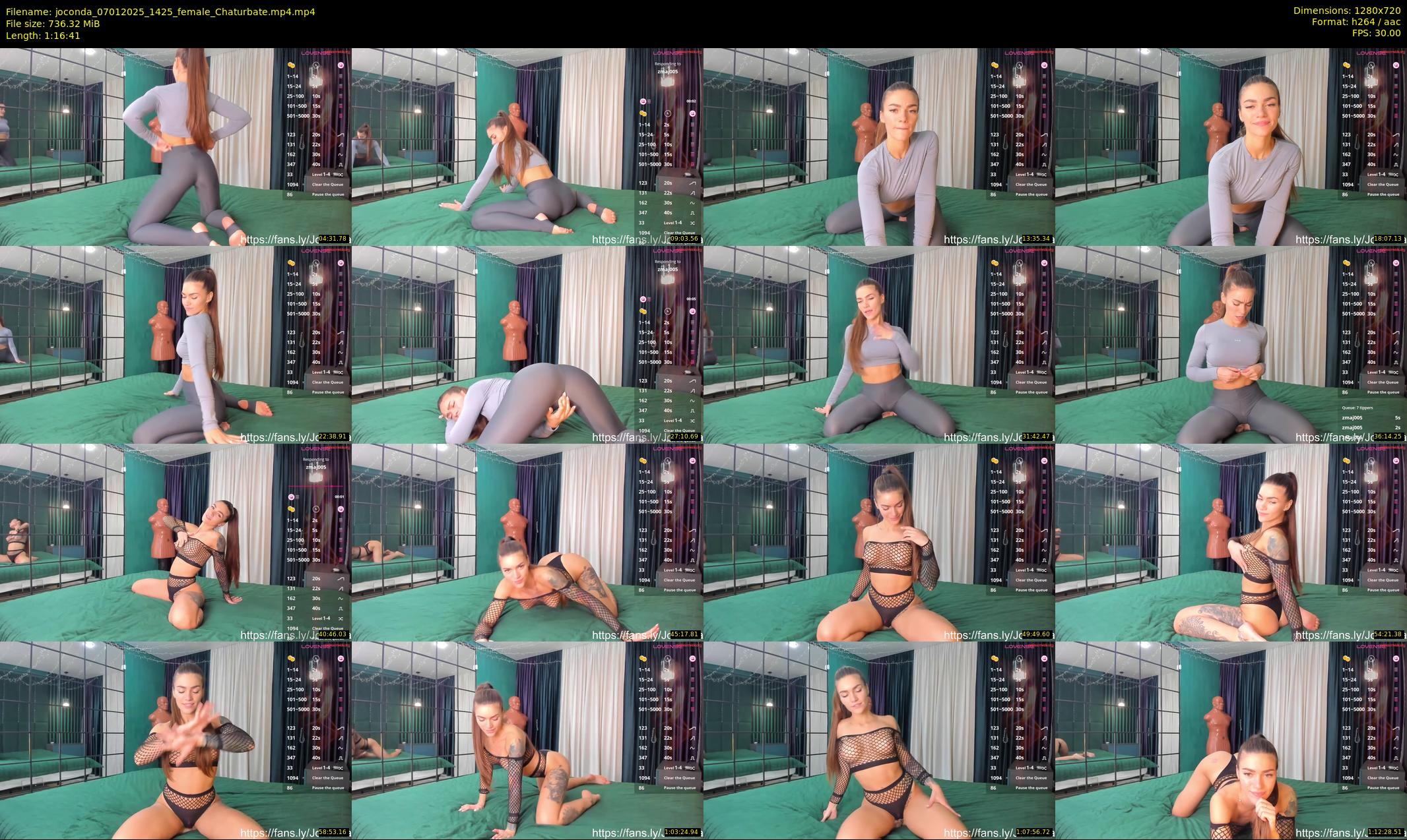 joconda — 77 minute Chaturbate female cam show recording, 720p, Jan 7, 2025