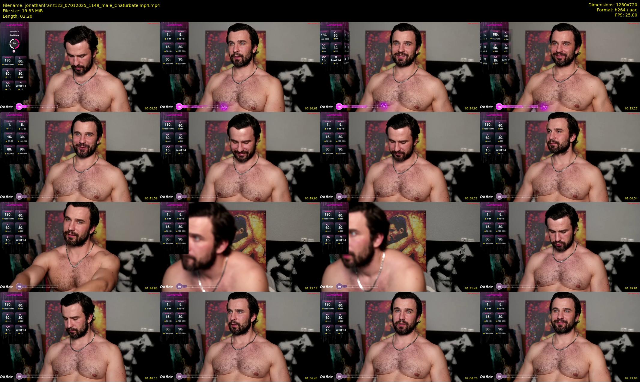 jonathanfranz123 — 3 minute Chaturbate male cam show recording, 720p, Jan 7, 2025