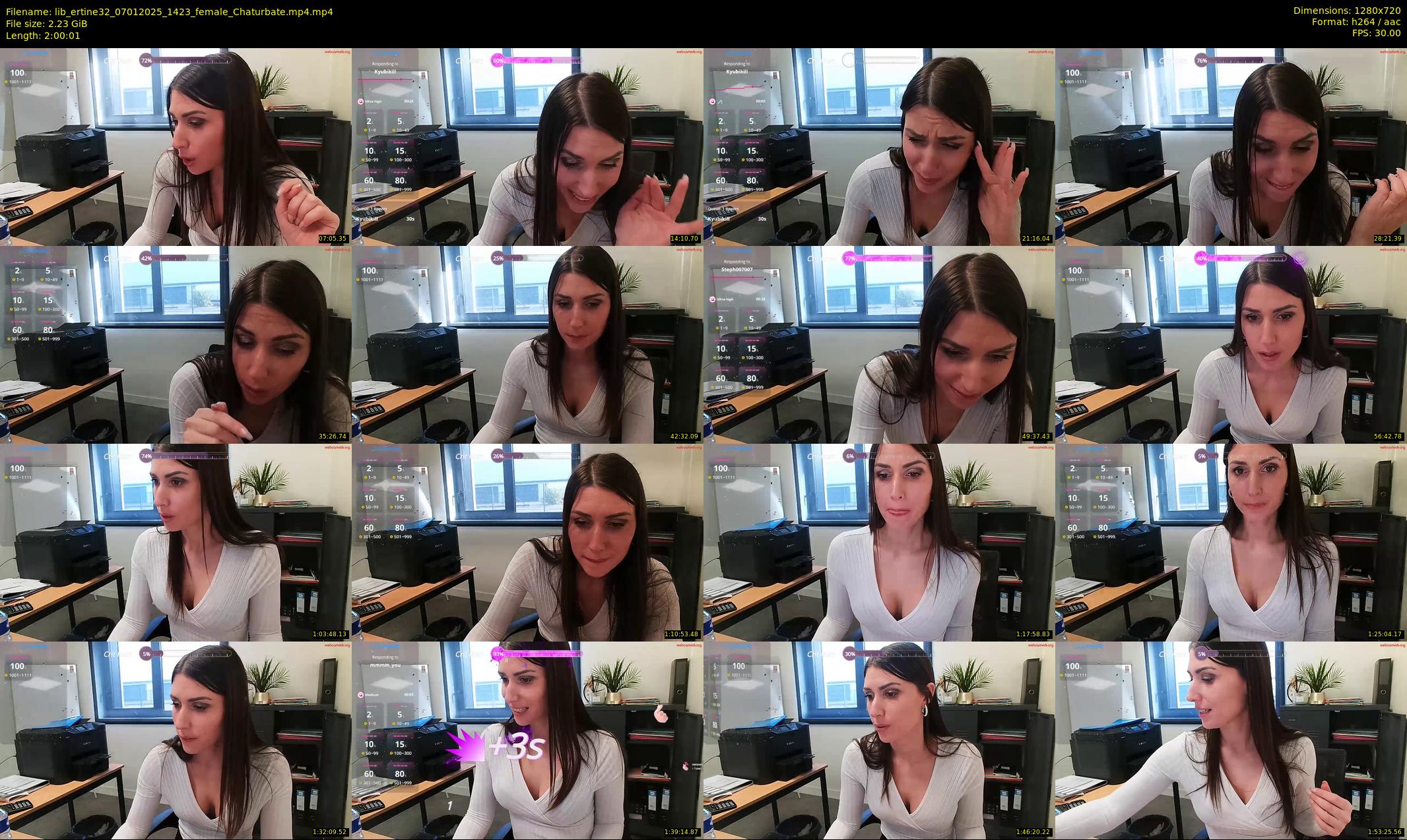 lib_ertine32 — 121 minute Chaturbate female cam show recording, 720p, Jan 7, 2025