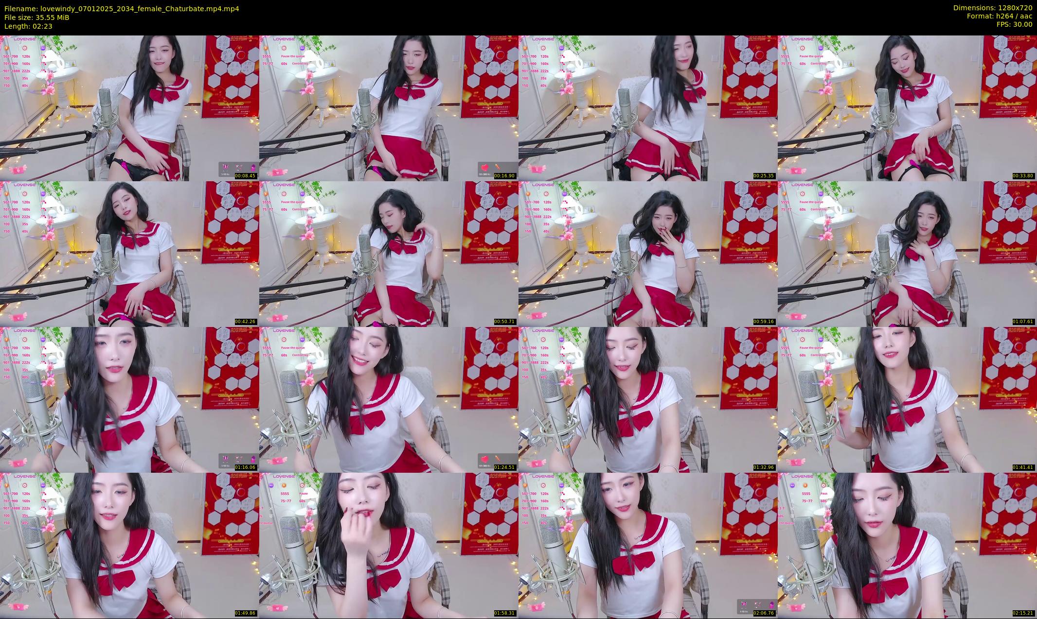 lovewindy — 3 minute Chaturbate female cam show recording, 720p, Jan 7, 2025