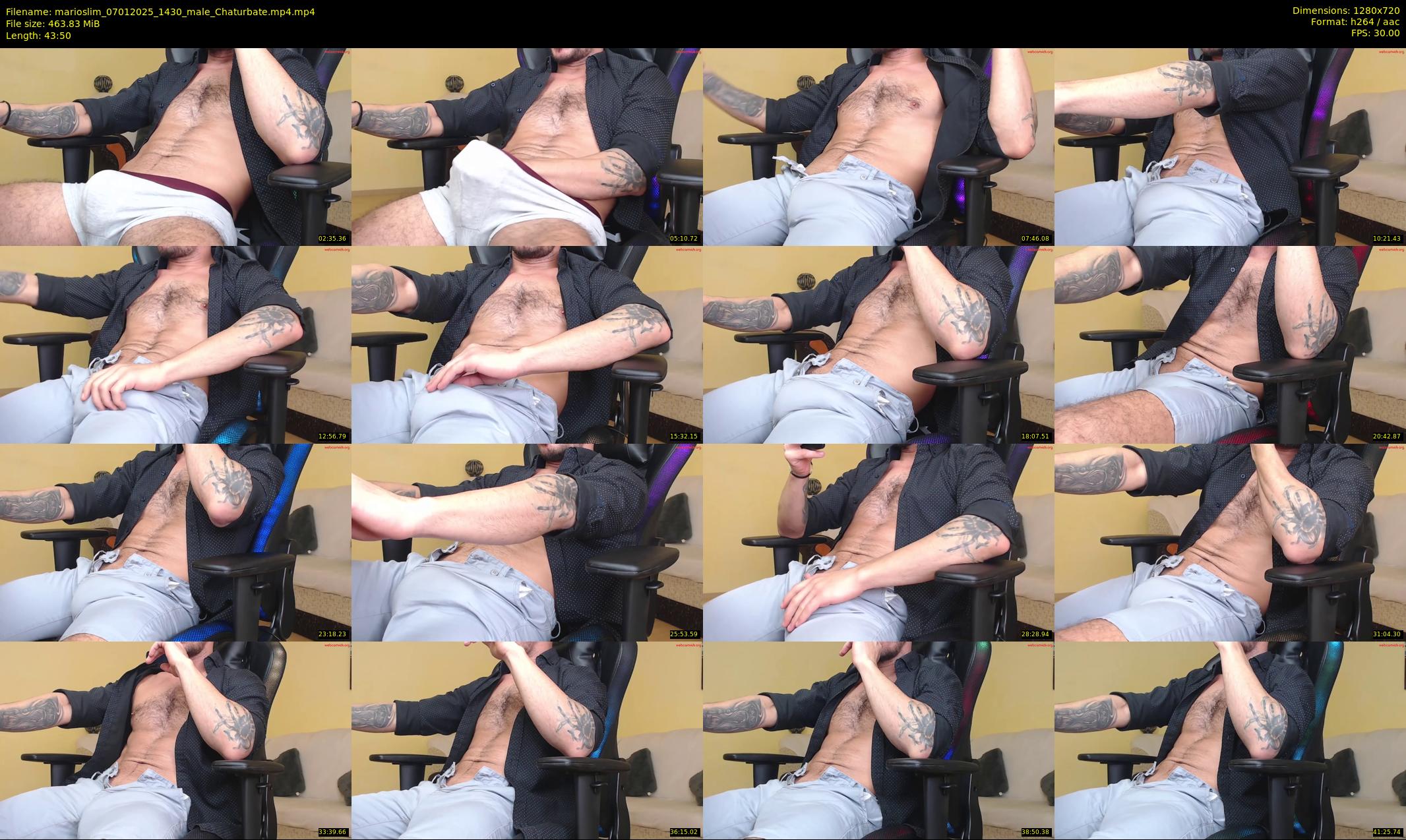 marioslim — 44 minute Chaturbate male cam show recording, 720p, Jan 7, 2025