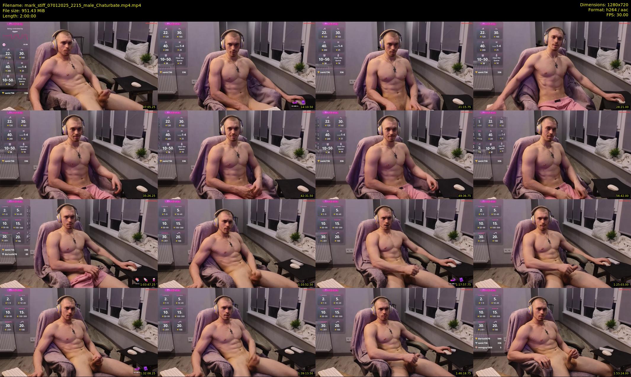 mark_stiff — 120 minute Chaturbate male cam show recording, 720p, Jan 7, 2025