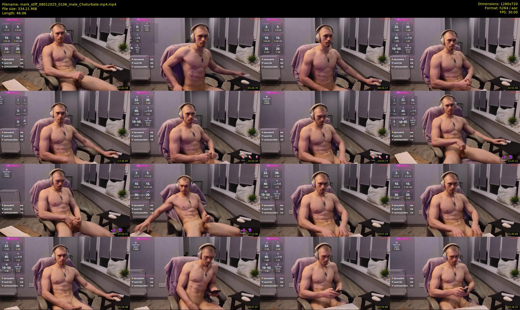 mark_stiff — 47 minute Chaturbate male cam show recording, 720p, Jan 8, 2025