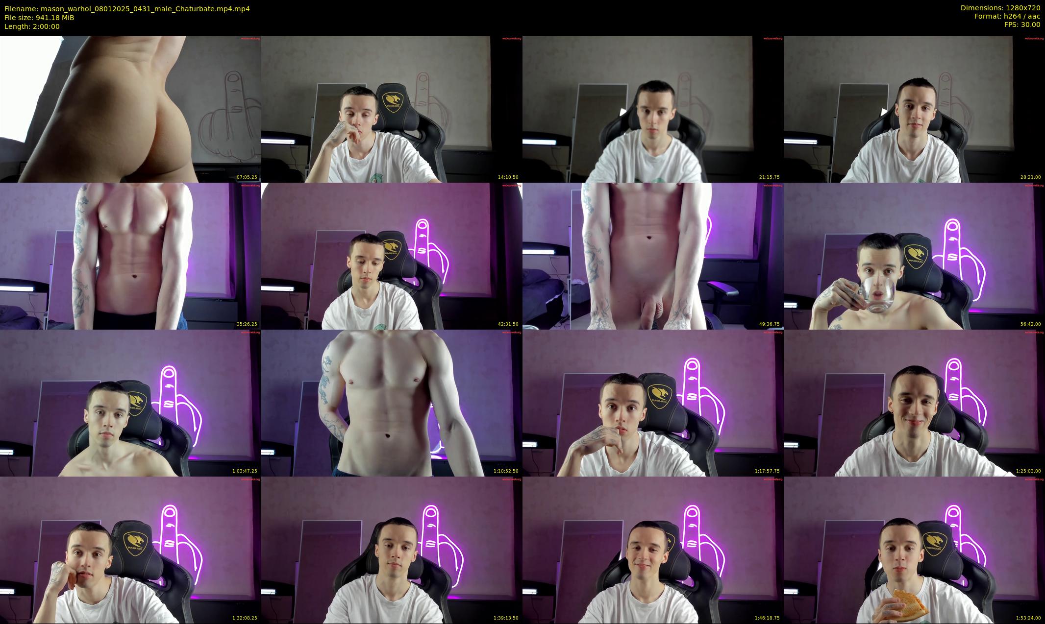 mason_warhol — 120 minute Chaturbate male cam show recording, 720p, Jan 8, 2025