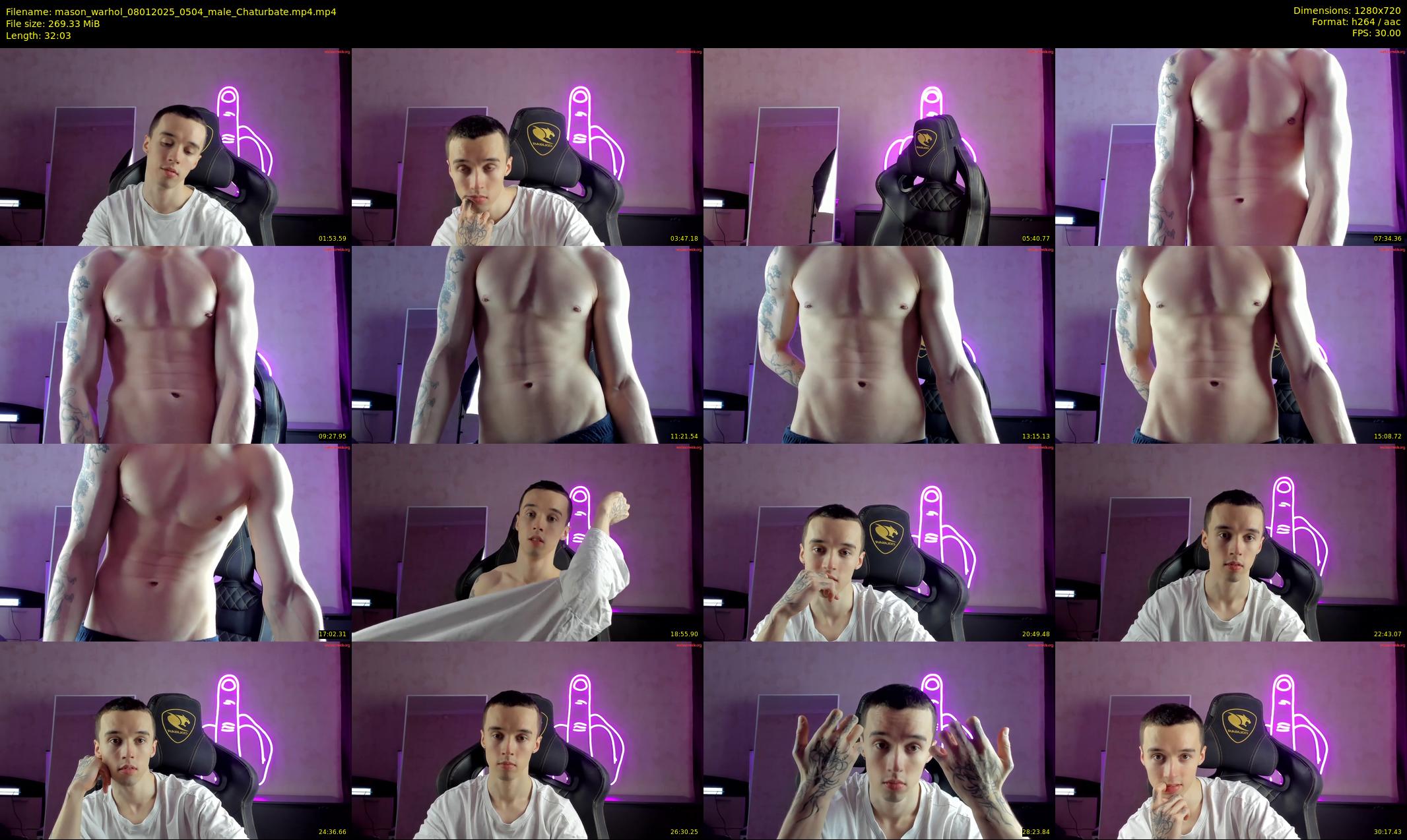 mason_warhol — 33 minute Chaturbate male cam show recording, 720p, Jan 8, 2025