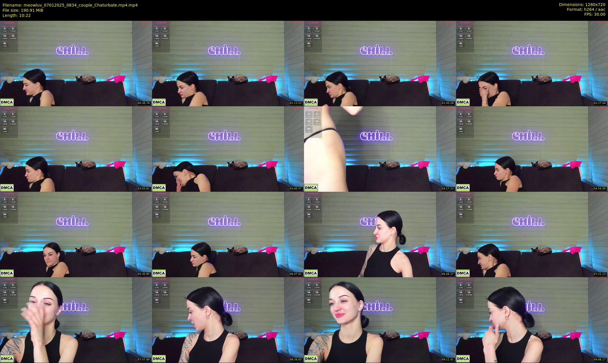 meowluv — 11 minute Chaturbate couple cam show recording, 720p, Jan 7, 2025