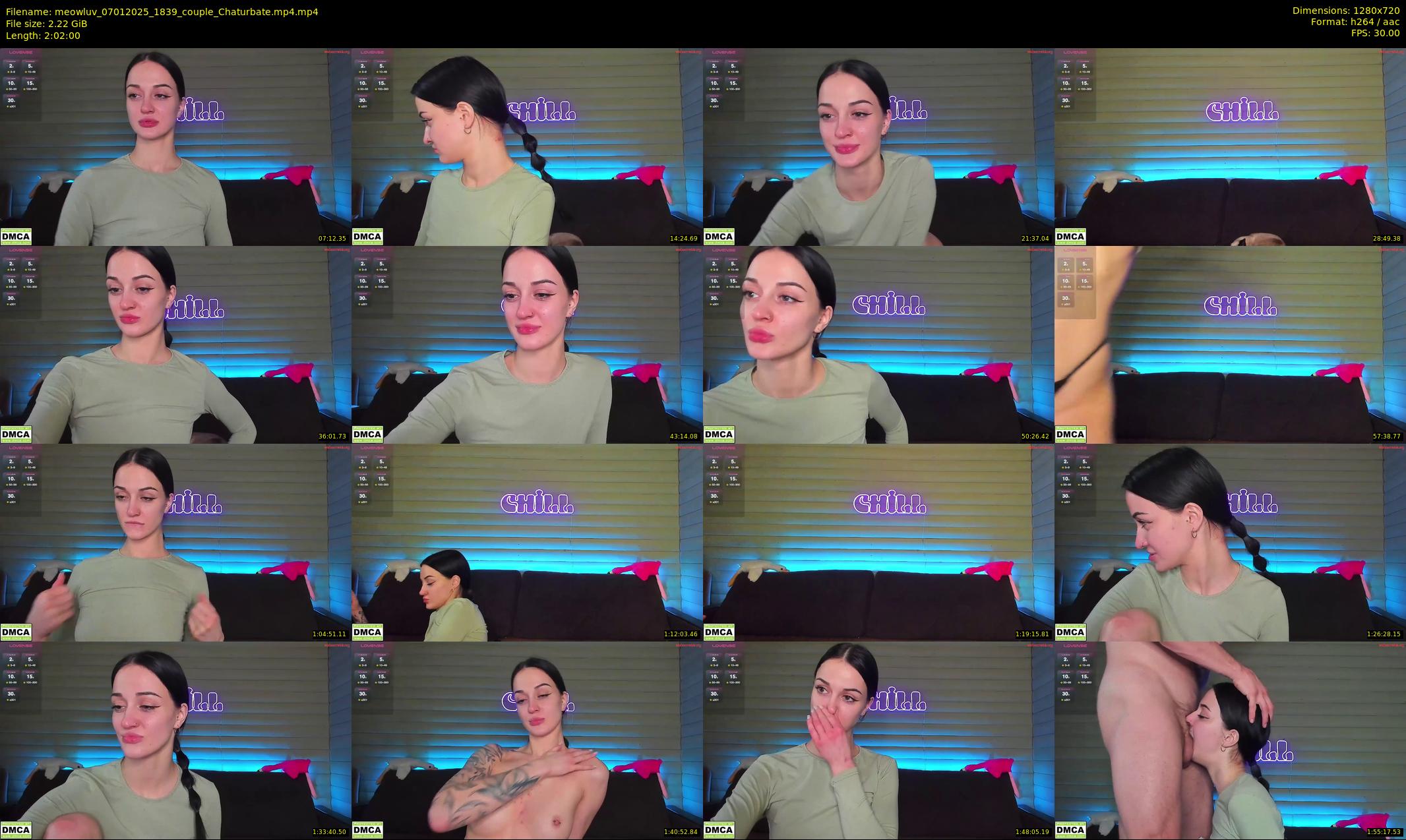 meowluv — 122 minute Chaturbate couple cam show recording, 720p, Jan 7, 2025