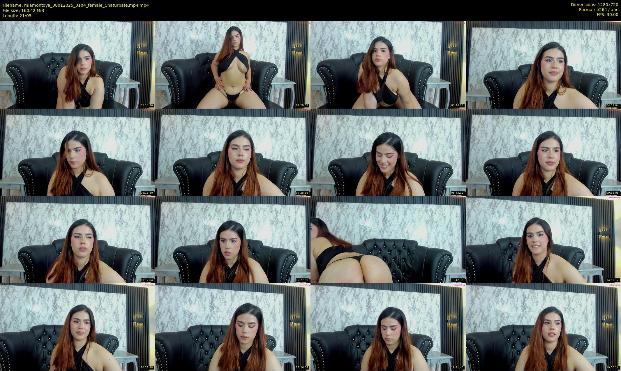 miamontoya — 22 minute Chaturbate female cam show recording, 720p, Jan 8, 2025