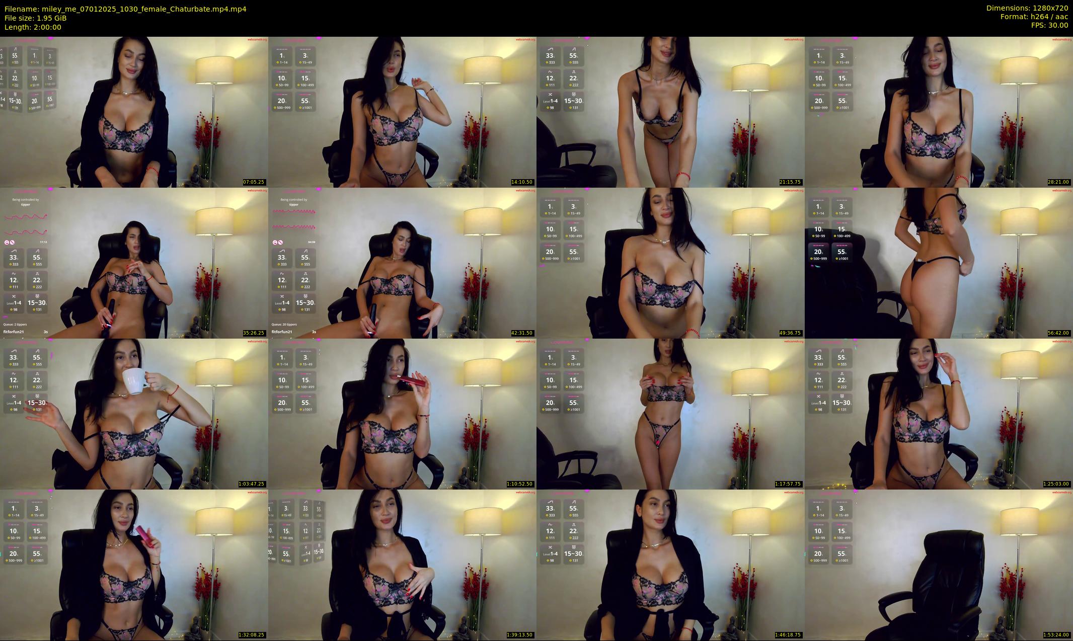 miley_me — 120 minute Chaturbate female cam show recording, 720p, Jan 7, 2025