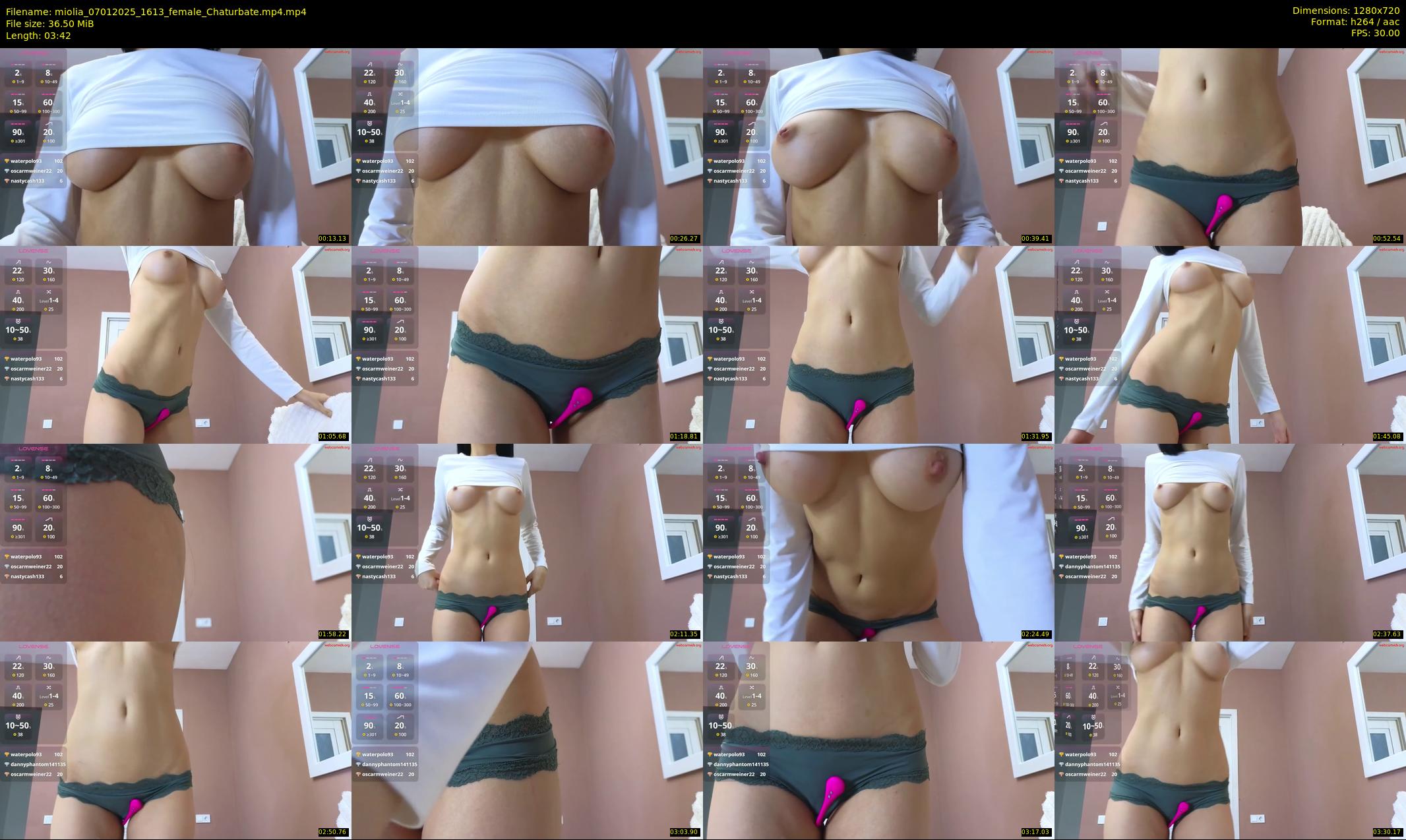 miolia — 4 minute Chaturbate female cam show recording, 720p, Jan 7, 2025
