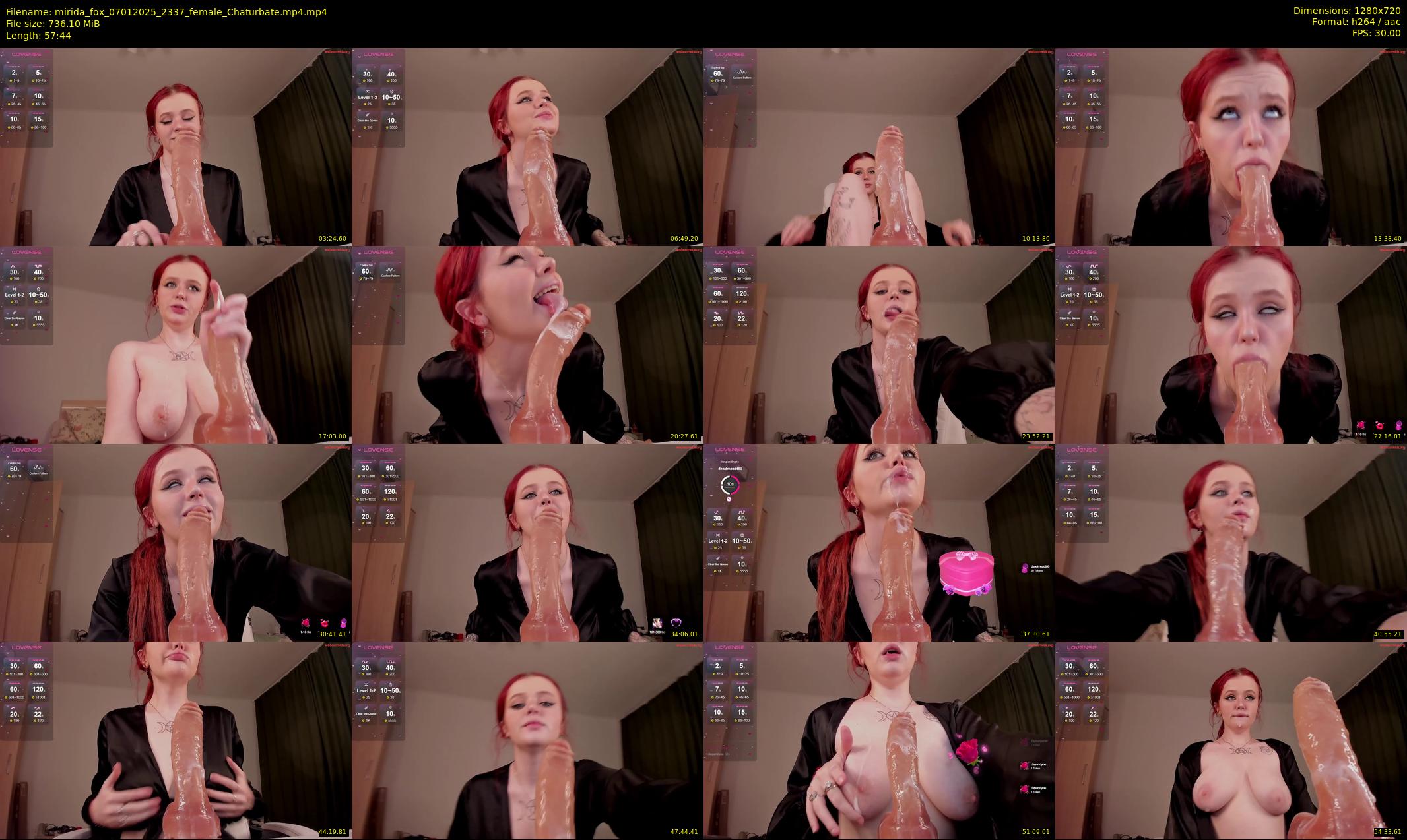 mirida_fox — 58 minute Chaturbate female cam show recording, 720p, Jan 7, 2025