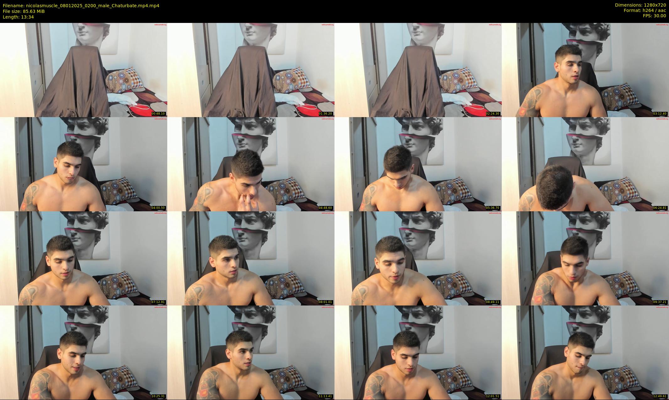 nicolasmuscle — 14 minute Chaturbate male cam show recording, 720p, Jan 8, 2025