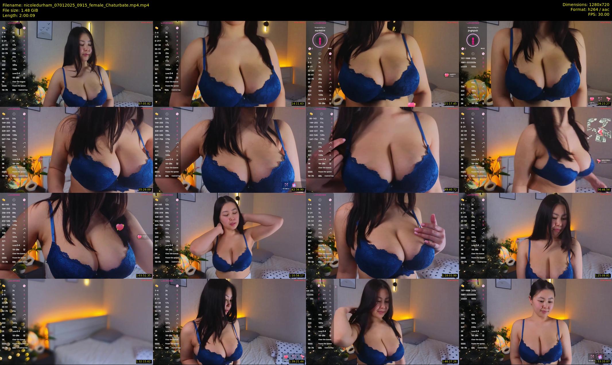 nicoledurham — 121 minute Chaturbate female cam show recording, 720p, Jan 7, 2025