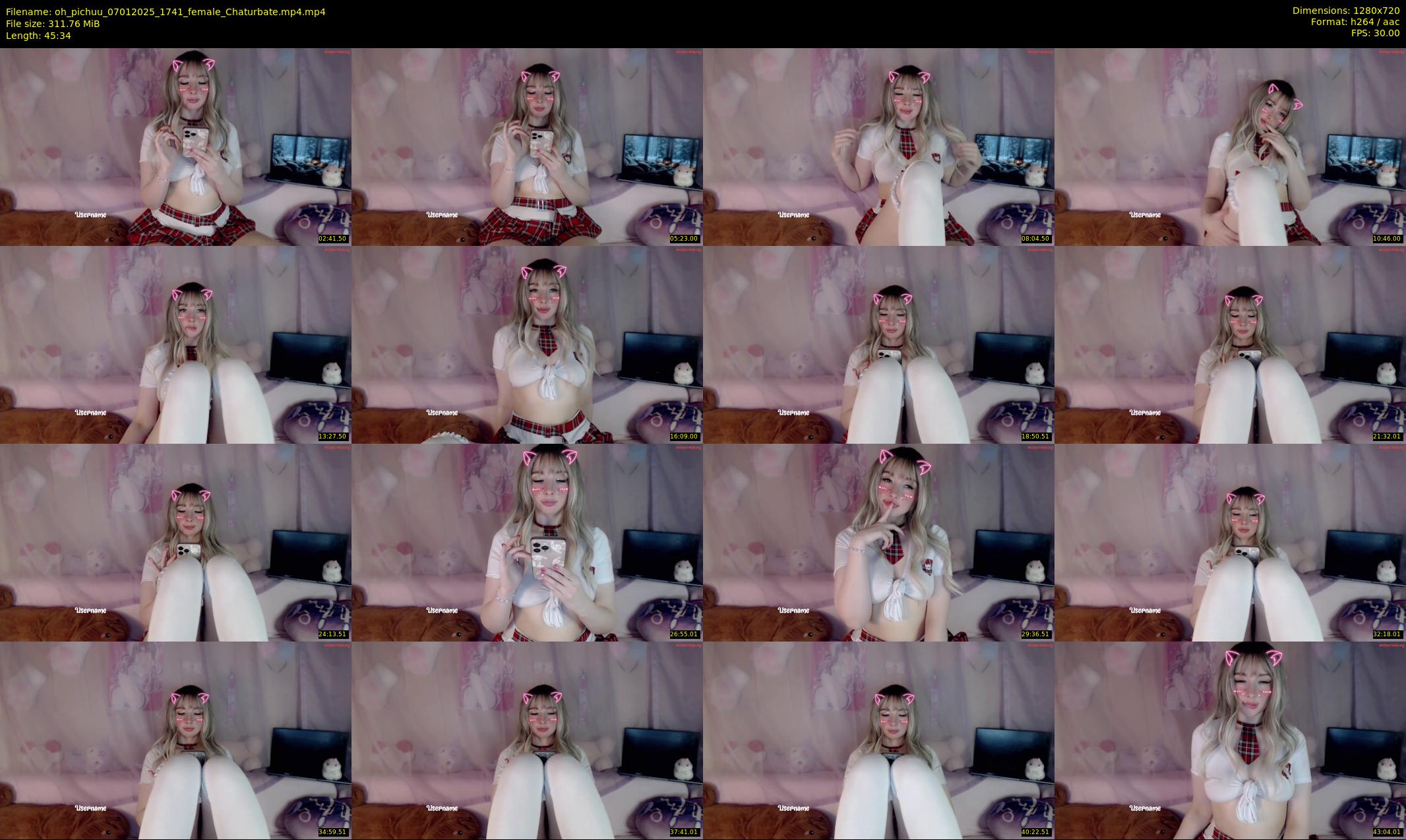 oh_pichuu — 46 minute Chaturbate female cam show recording, 720p, Jan 7, 2025