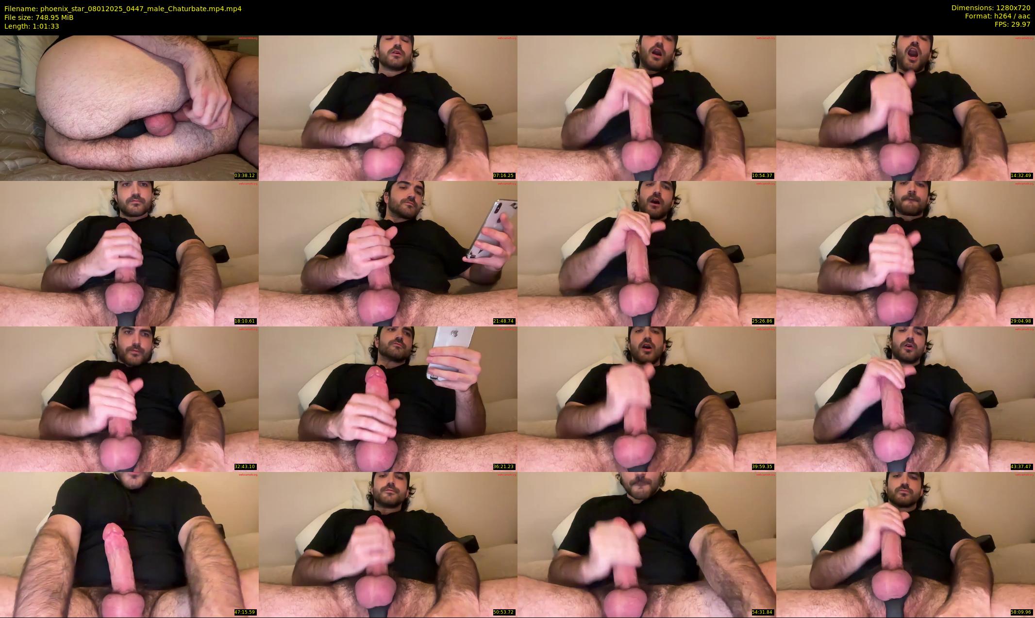 phoenix_star — 62 minute Chaturbate male cam show recording, 720p, Jan 8, 2025