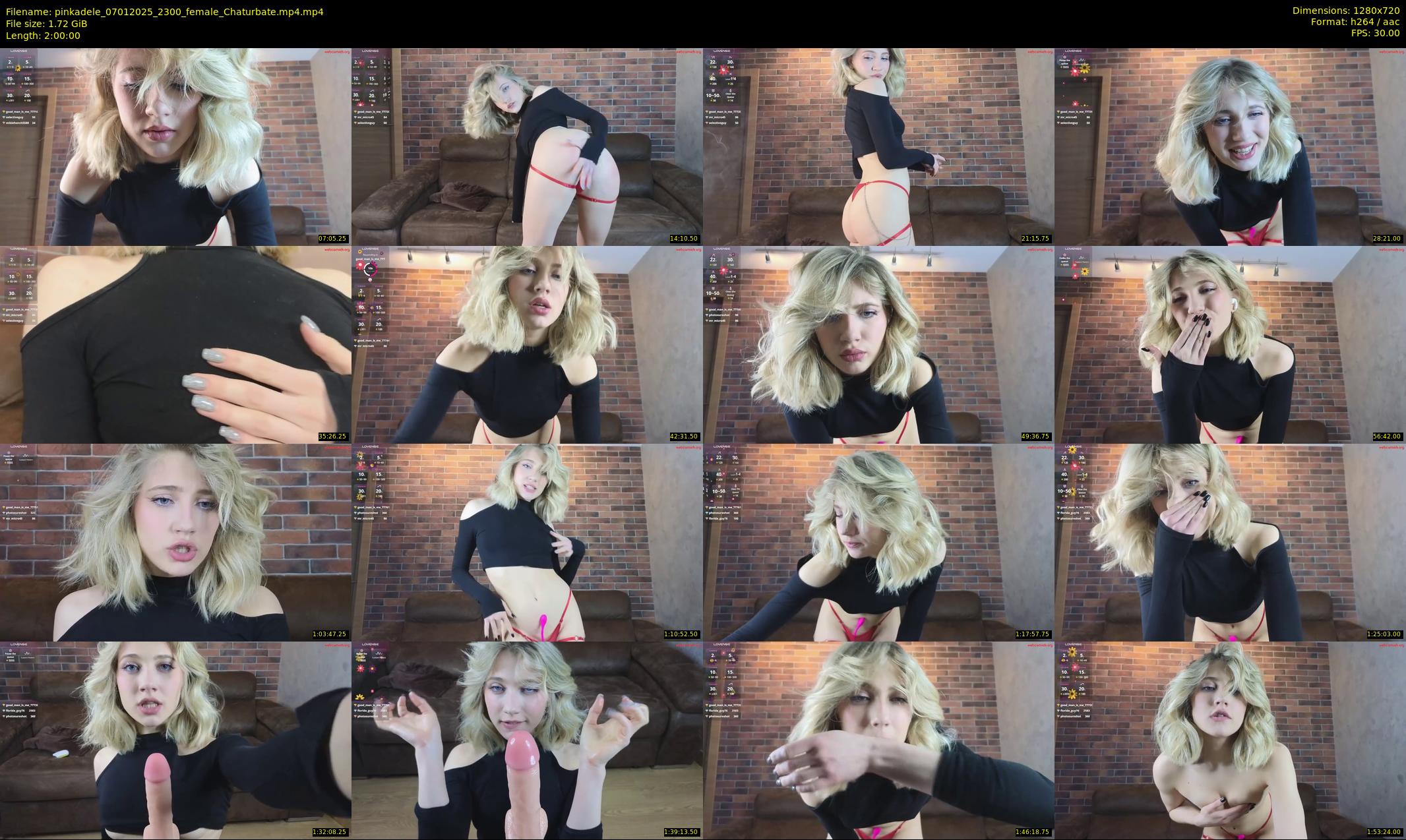 pinkadele — 120 minute Chaturbate female cam show recording, 720p, Jan 7, 2025