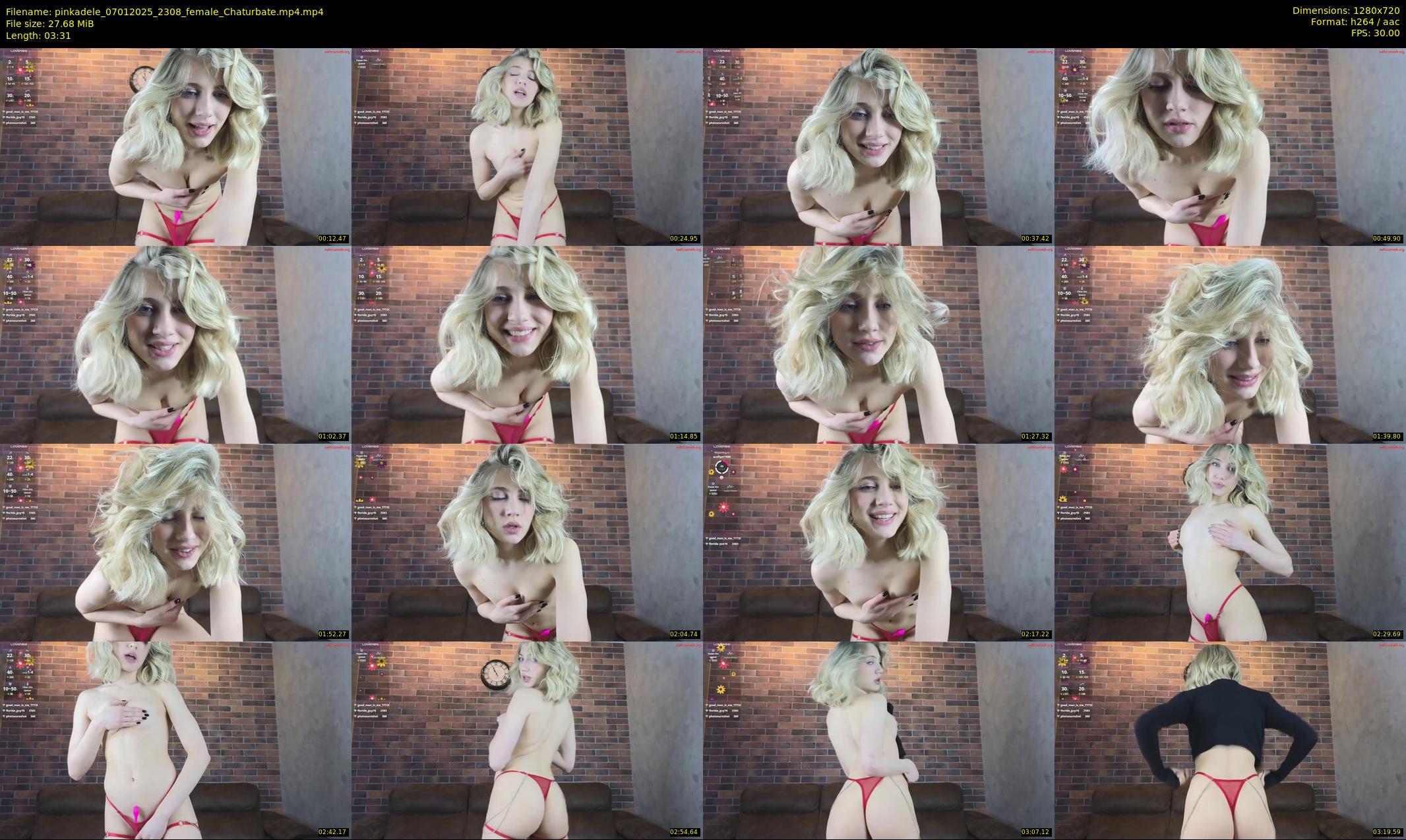 pinkadele — 4 minute Chaturbate female cam show recording, 720p, Jan 7, 2025