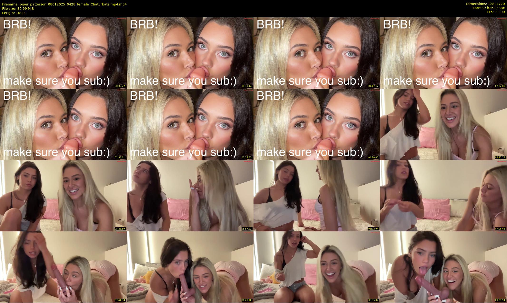 piper_patterson — 11 minute Chaturbate female cam show recording, 720p, Jan 8, 2025