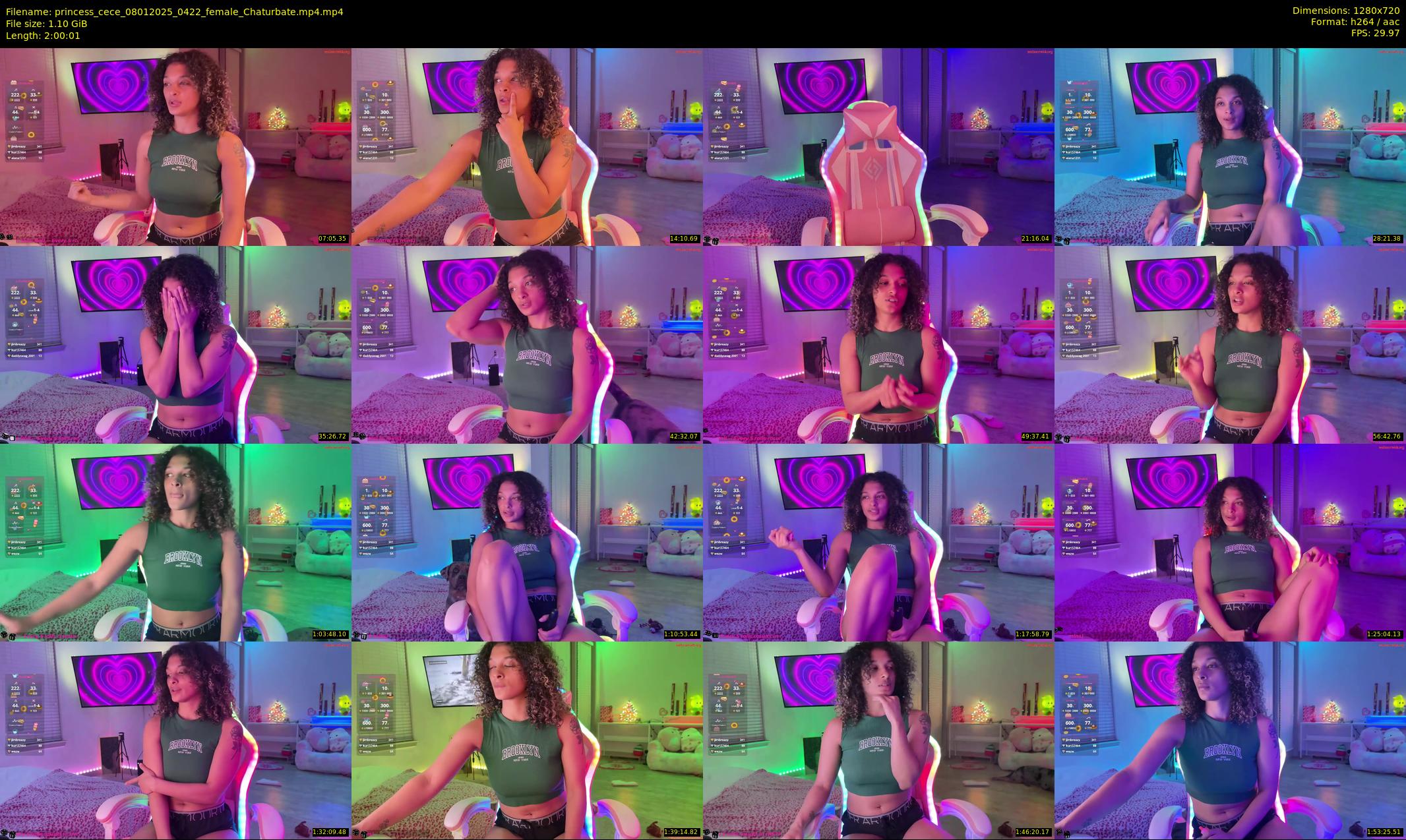 princess_cece — 121 minute Chaturbate female cam show recording, 720p, Jan 8, 2025