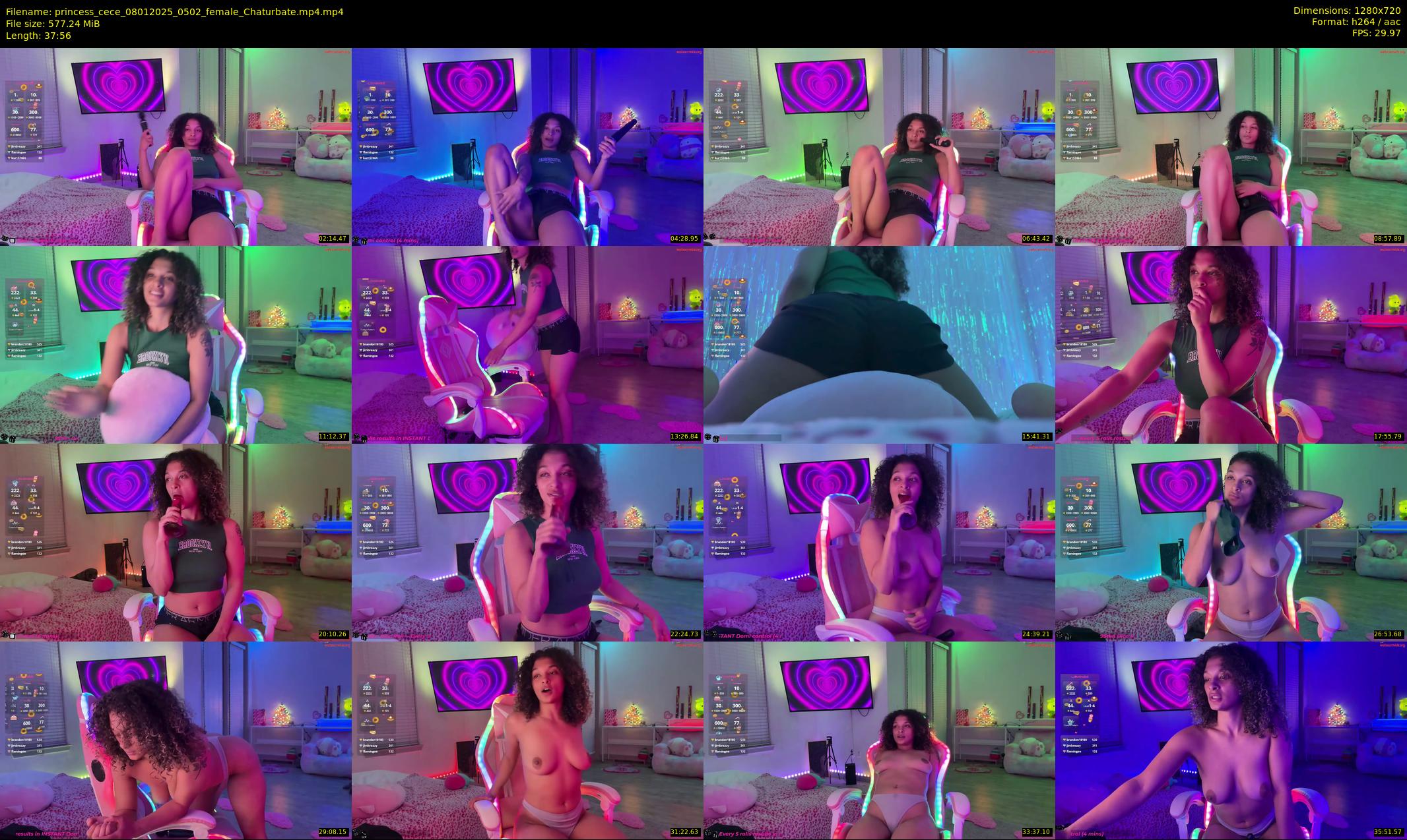 princess_cece — 38 minute Chaturbate female cam show recording, 720p, Jan 8, 2025